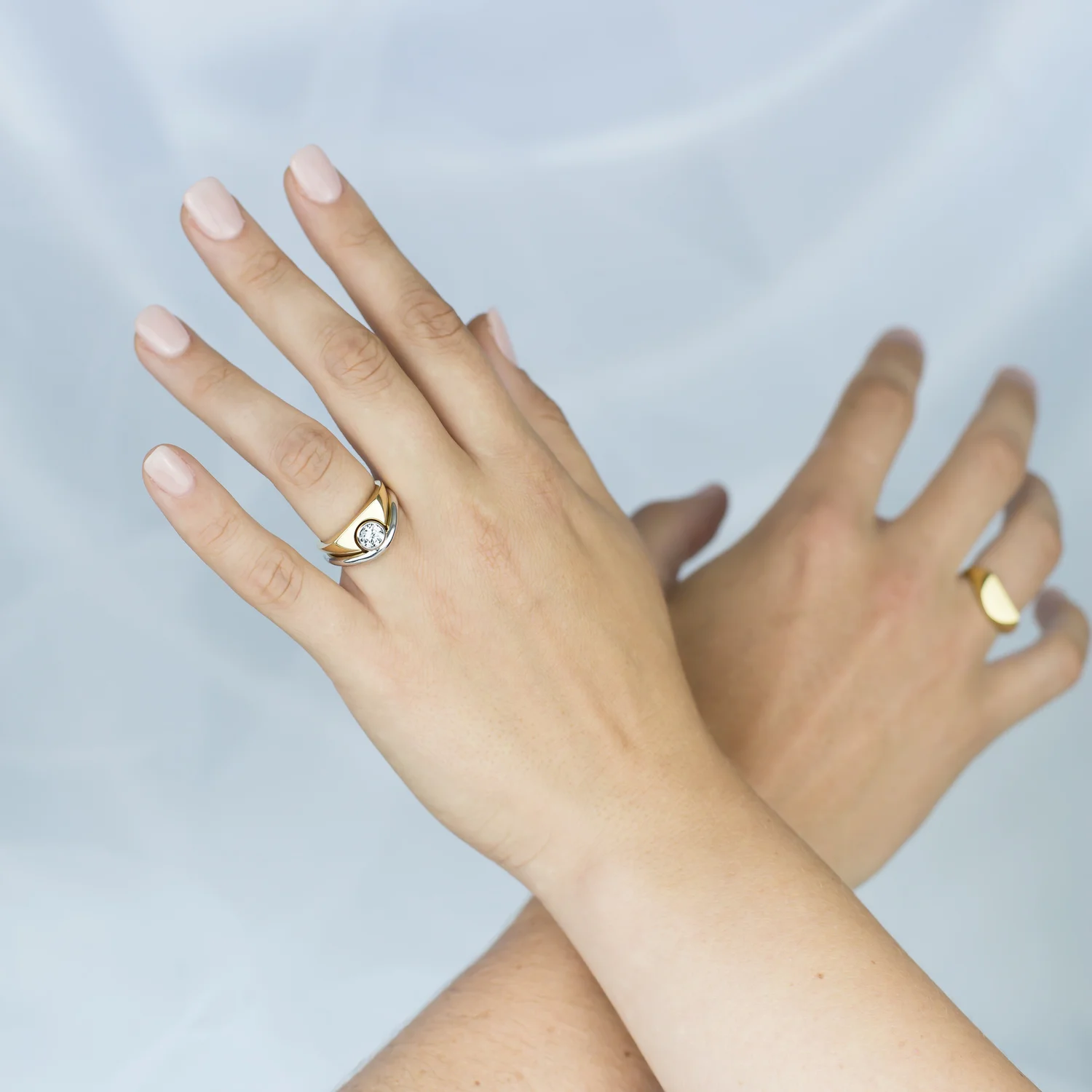 Solid Split Signet Wedding Band SAM HAM