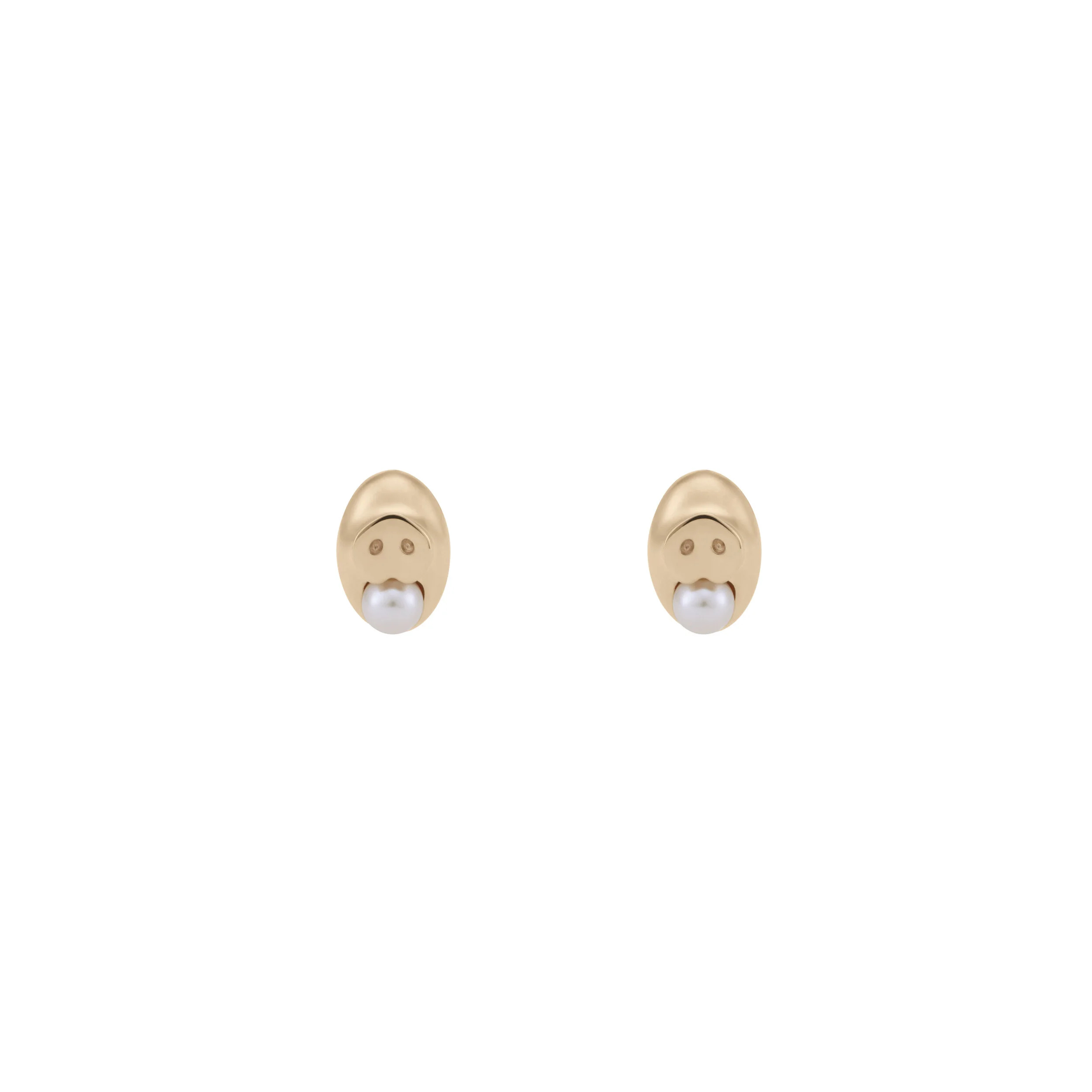 'Stuffed' Pearl Studs