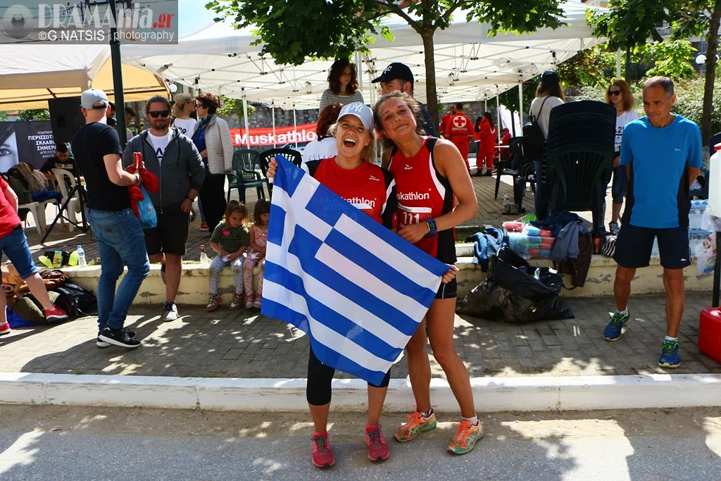 Etter målgang. Hanne Kristin fullførte et fantastisk bra halvmaraton