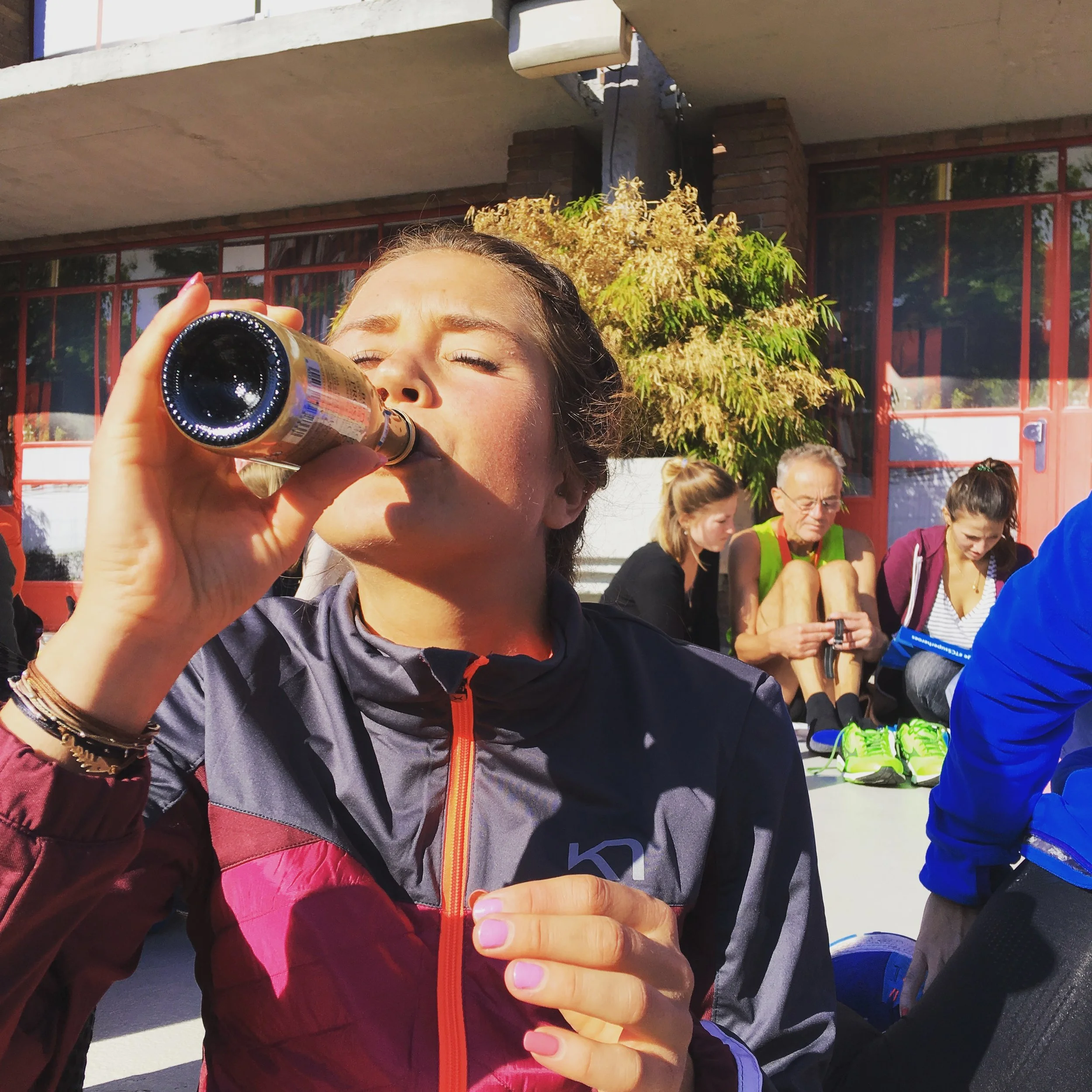 Fikk trøstepremie av mamma etter målgang i Amsterdam!