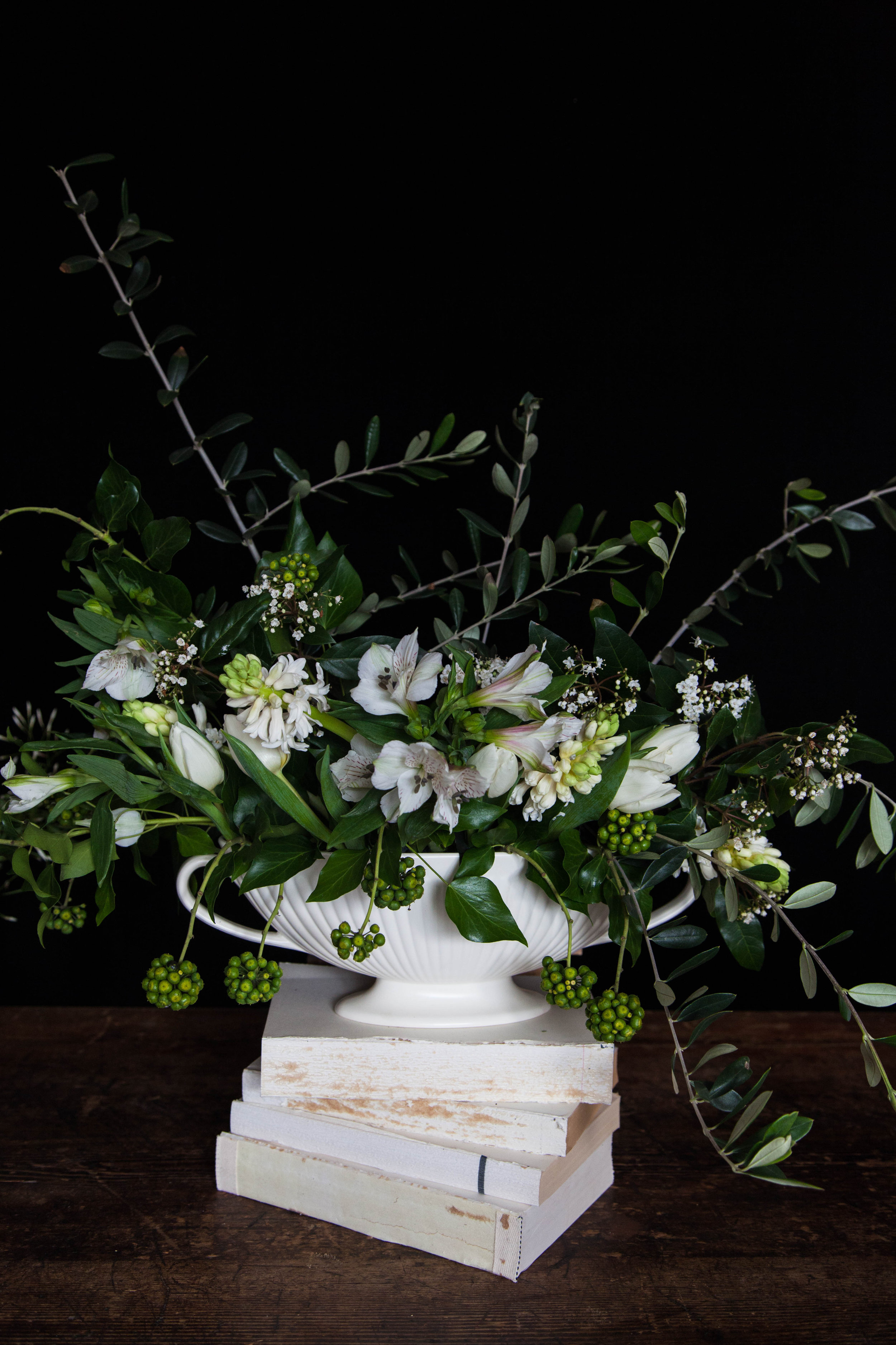 Large Wedgewood Loop Handle Ribbed Mantle Vase .jpg
