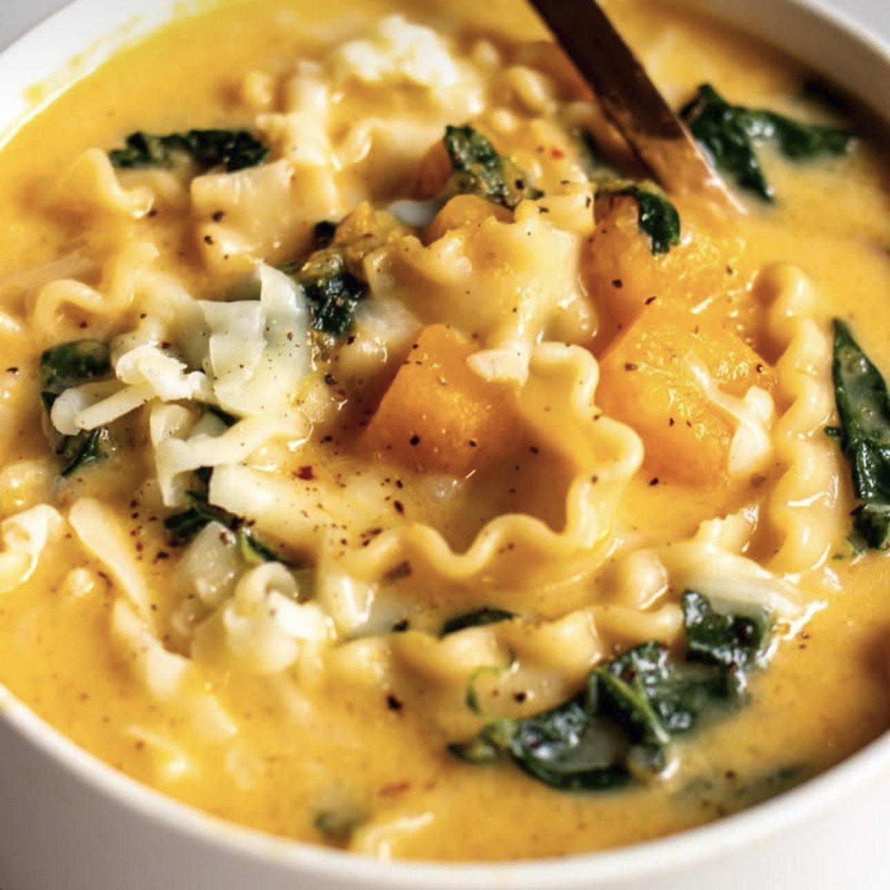 BUTTERNUT SQUASH LASAGNA SOUP