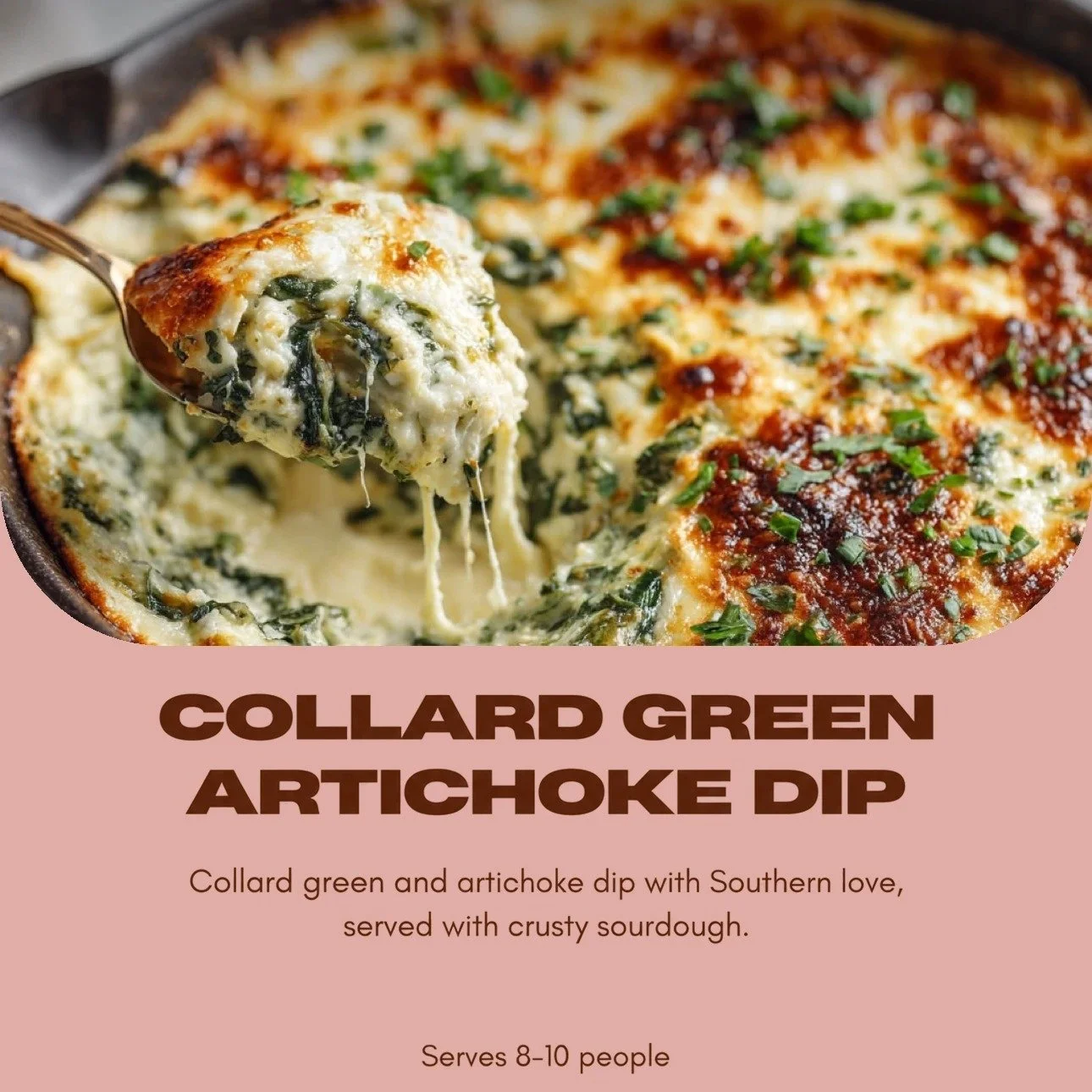 Collard Green Artichoke Dip