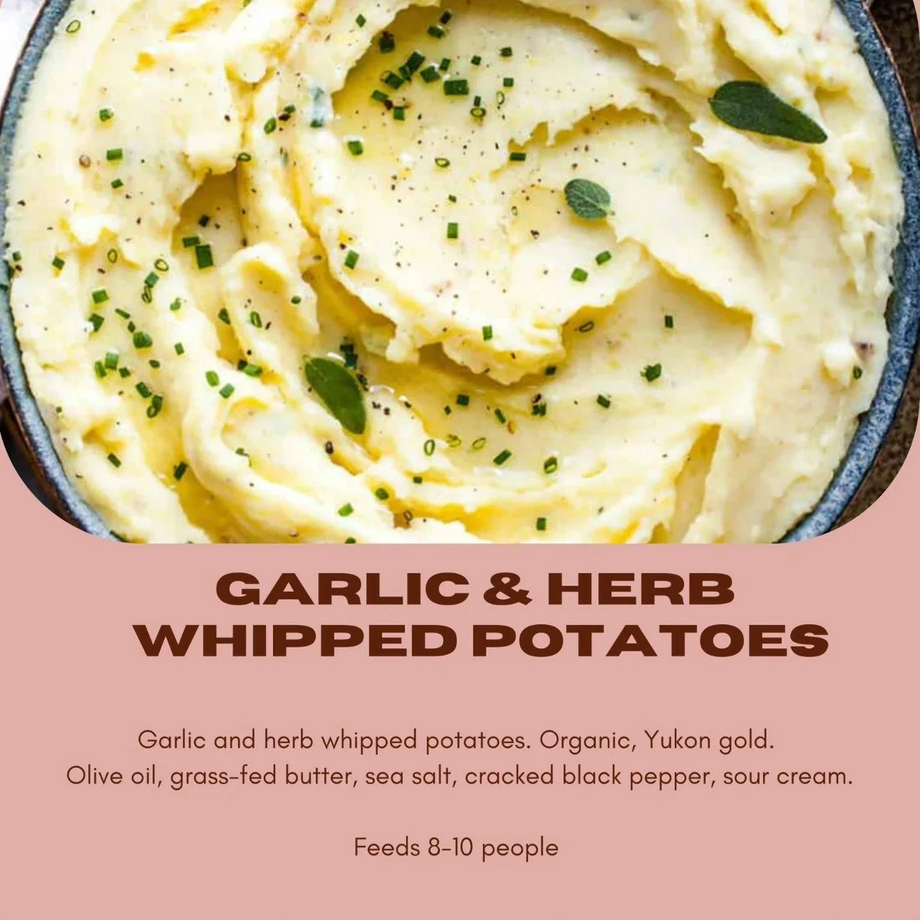 Garlic & Herb Whipped Potatoes