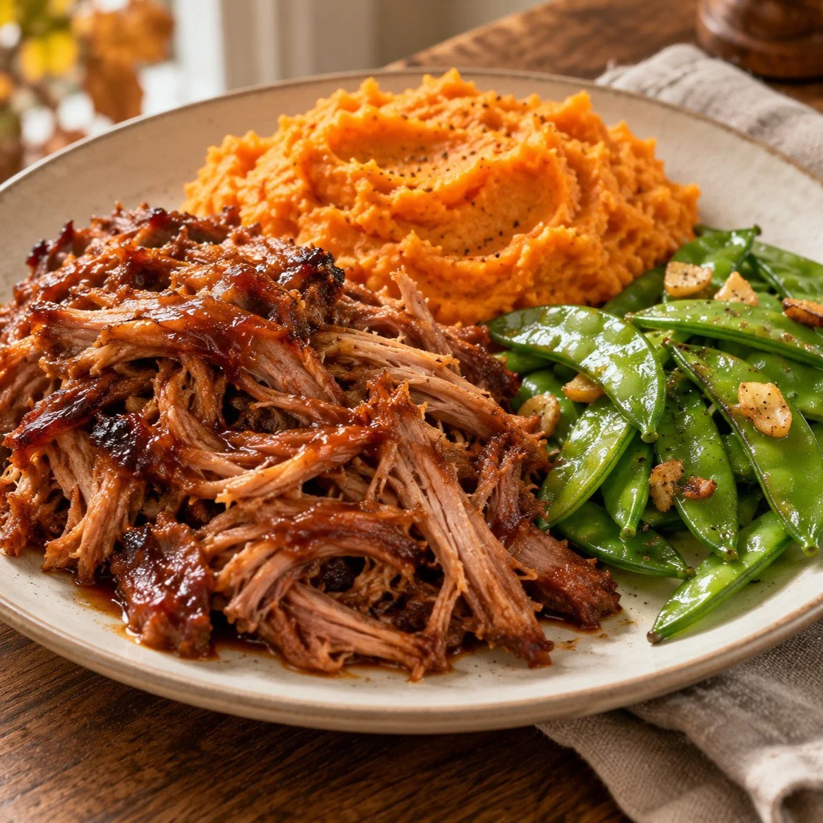 APPLE CIDER GLAZED PULLED PORK