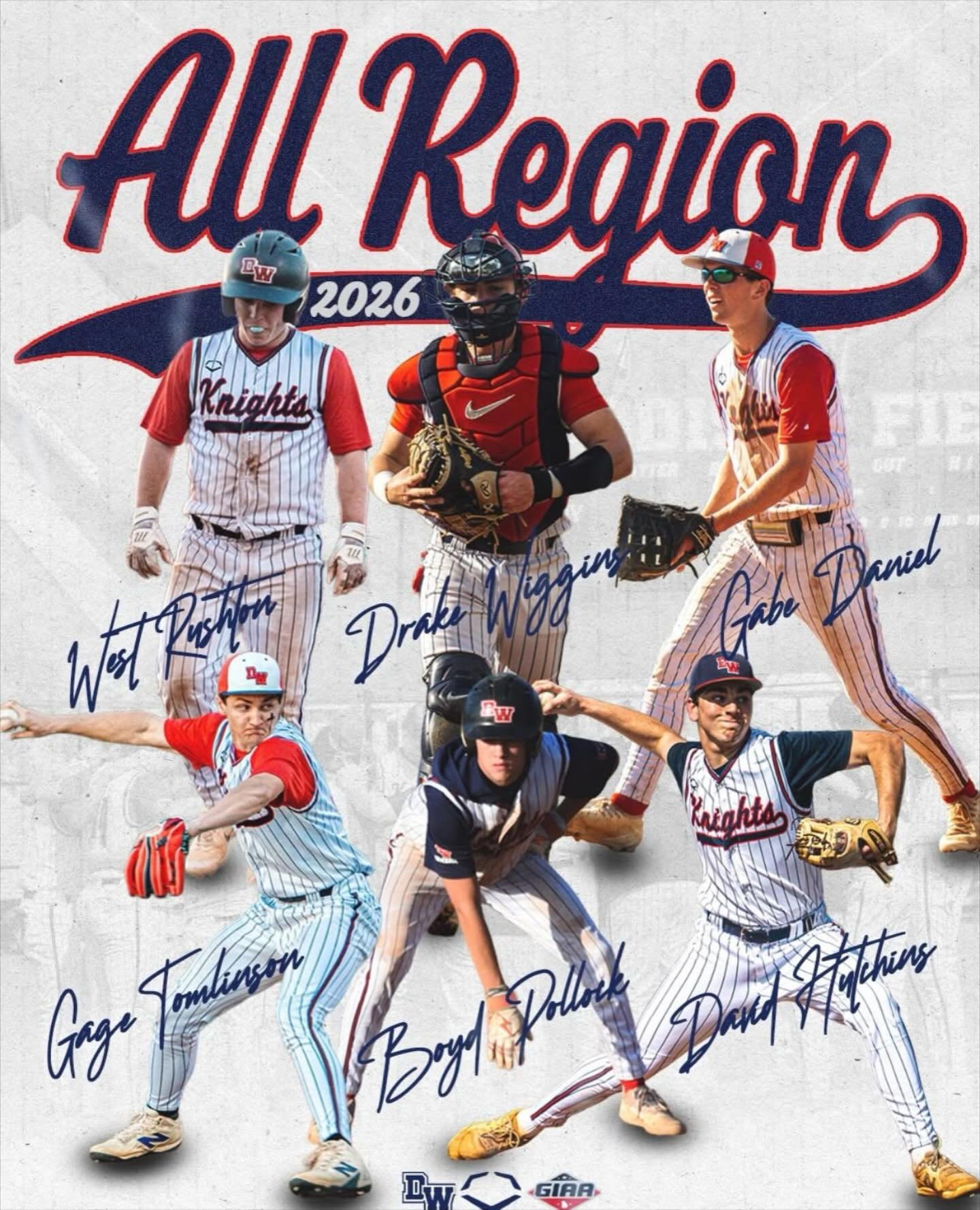 Congratulations to our All-Region Baseball player  @gage_tomlinson, DWS! Let&rsquo;s gooooo!