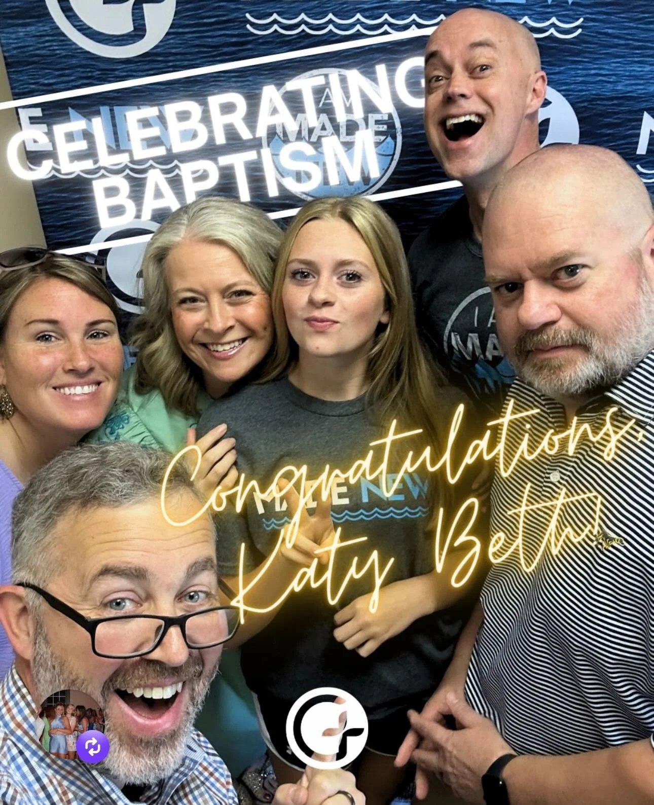 🤩 CONGRATULATIONS @kb_jenk and Kevin Bergrab on your baptisms! We are so excited for your walk with #Jesus!

Design by: @abigailwalkerauthor