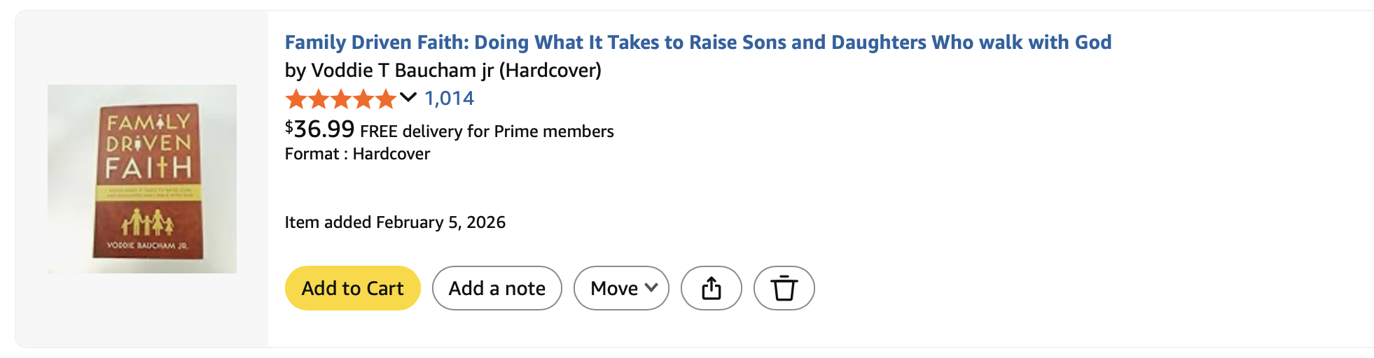 Family Driven FaithFamily Driven Faith, Voddie T Baucham