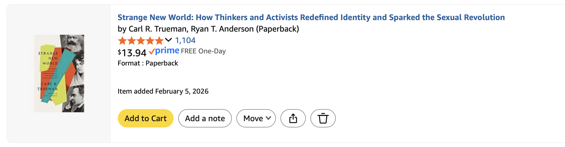 Strange New World, Carl Trueman