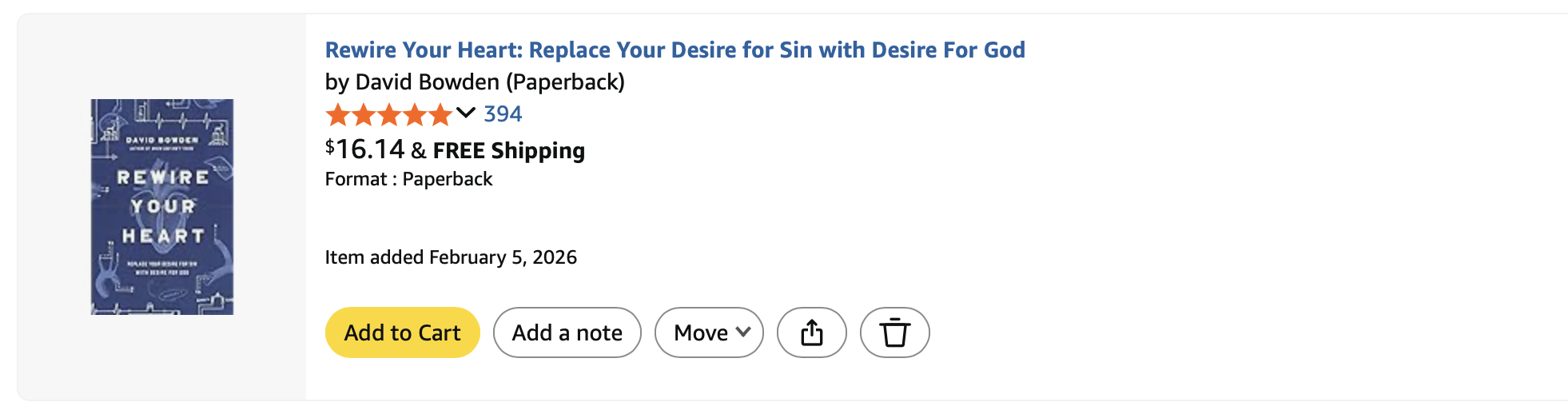 Rewire Your Heart, David Bowden