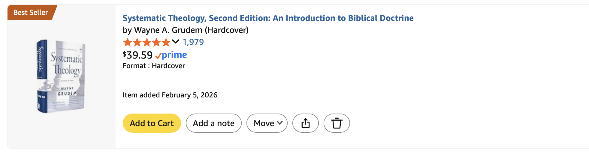 Systematic Theology, Wayne Grudem