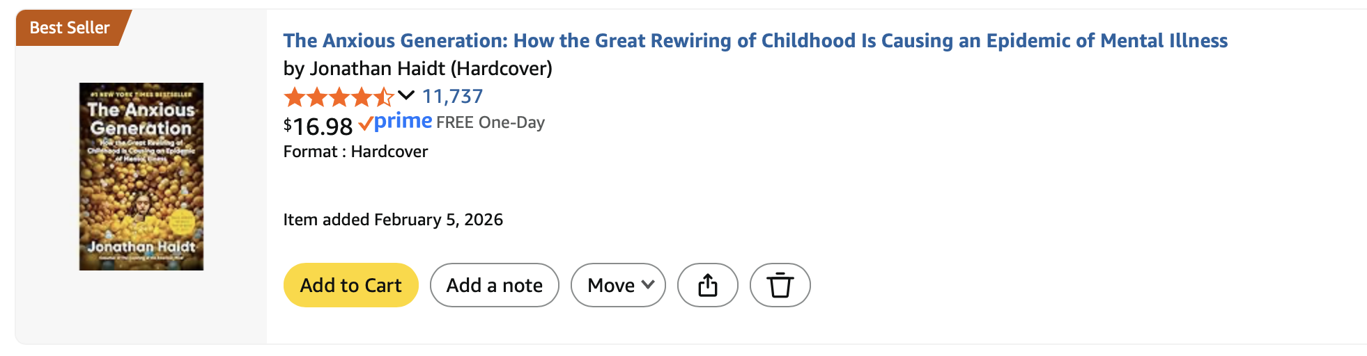 The Anxious Generation, John Haidt
