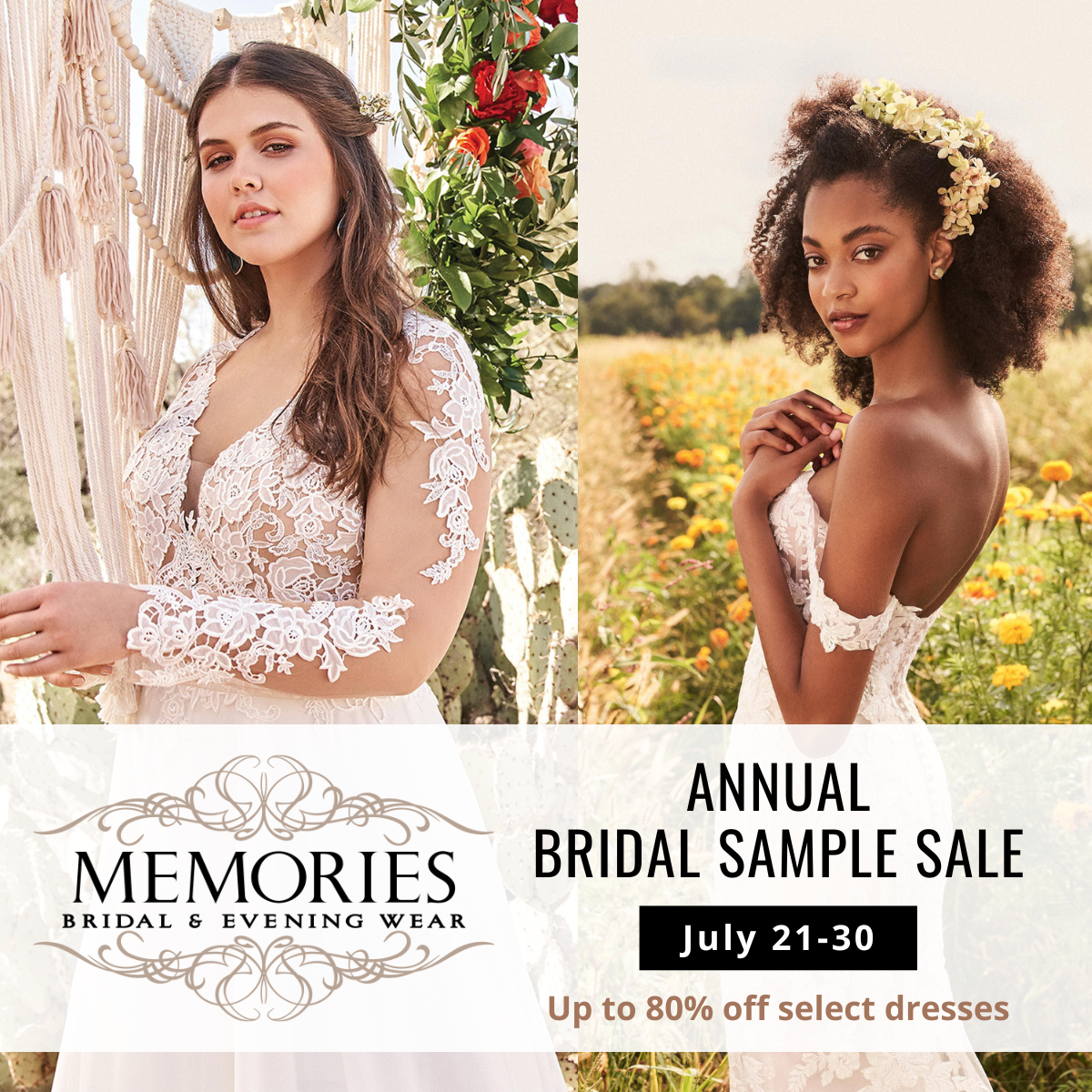 Sneak Peek: Annual Bridal Sample Sale, July 21-30