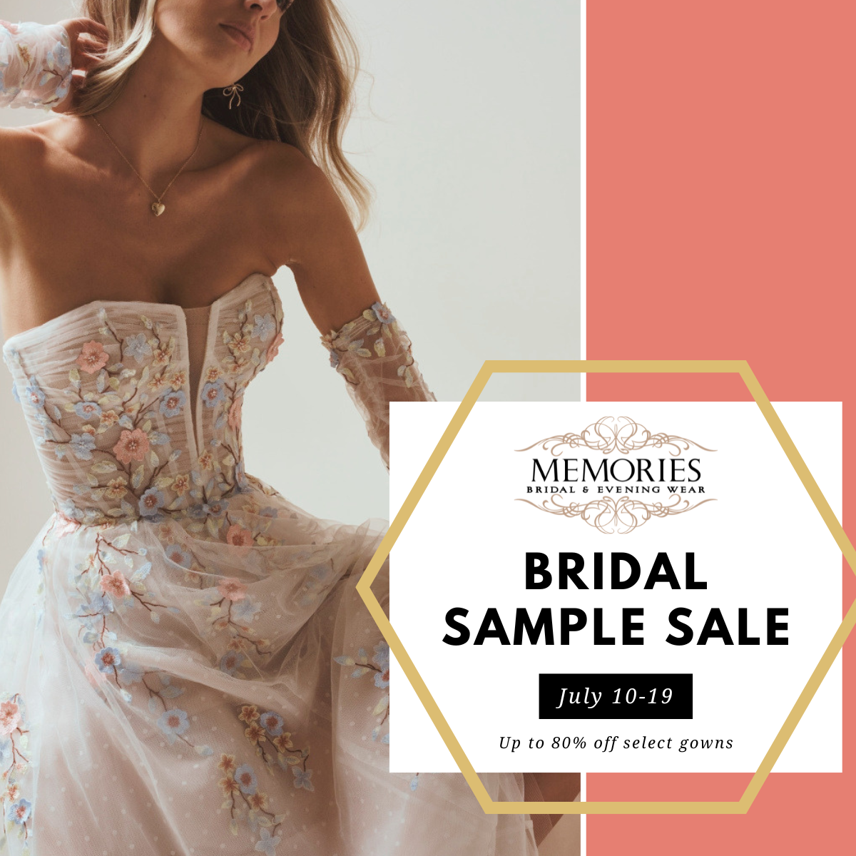Sneak Peek: Annual Bridal Sample Sale, July 10-19