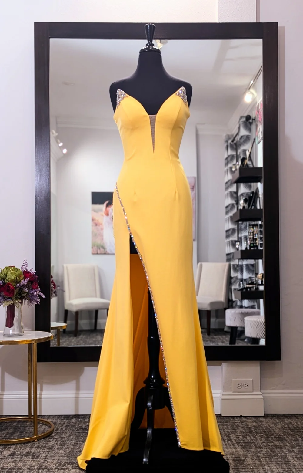 sherri hill yellow prom dress Sherri Hill 56932 Prom Dress