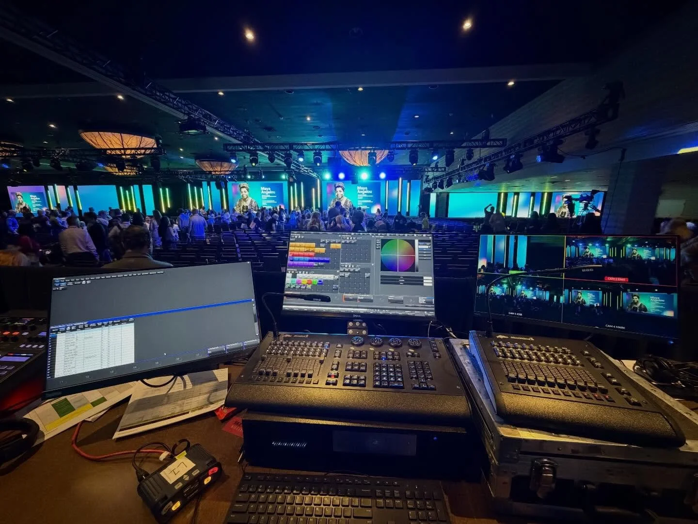 One week in LA designing a corporate event for Johnson &amp; Johnson at the Westin Bonaventure - lighting, robots, and shenanagins &hellip; oh my!