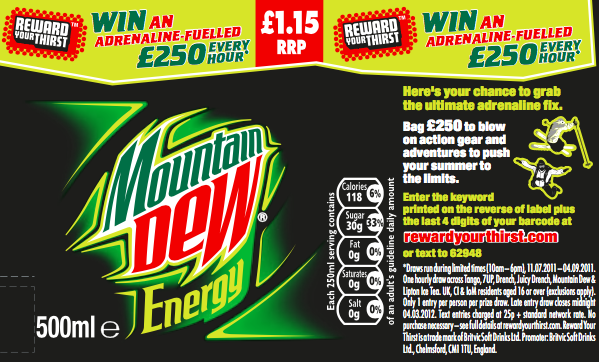 Britvic Moutain Dew On-Pack Promotion.png
