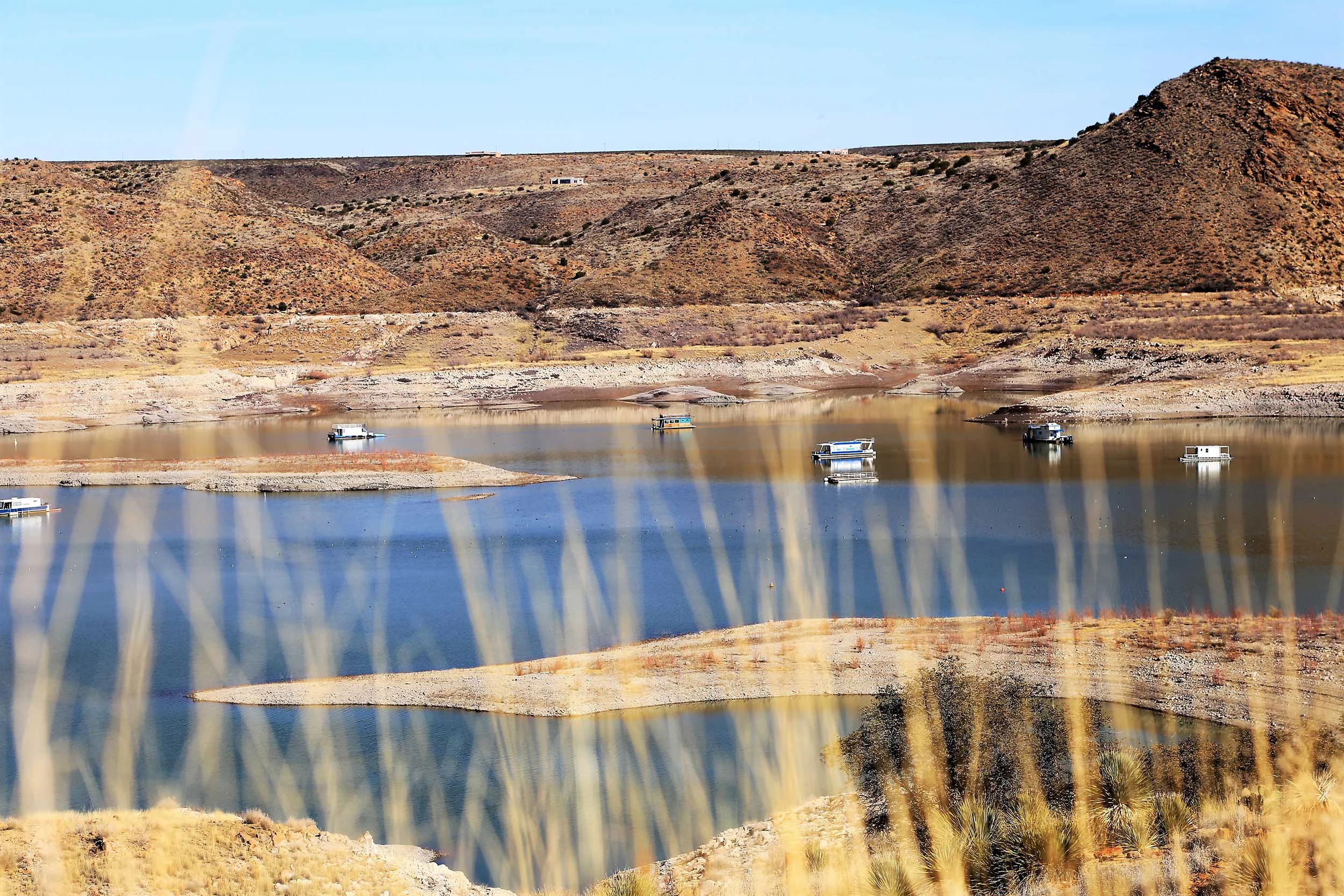 Houseboats on Elephant Butte Lake