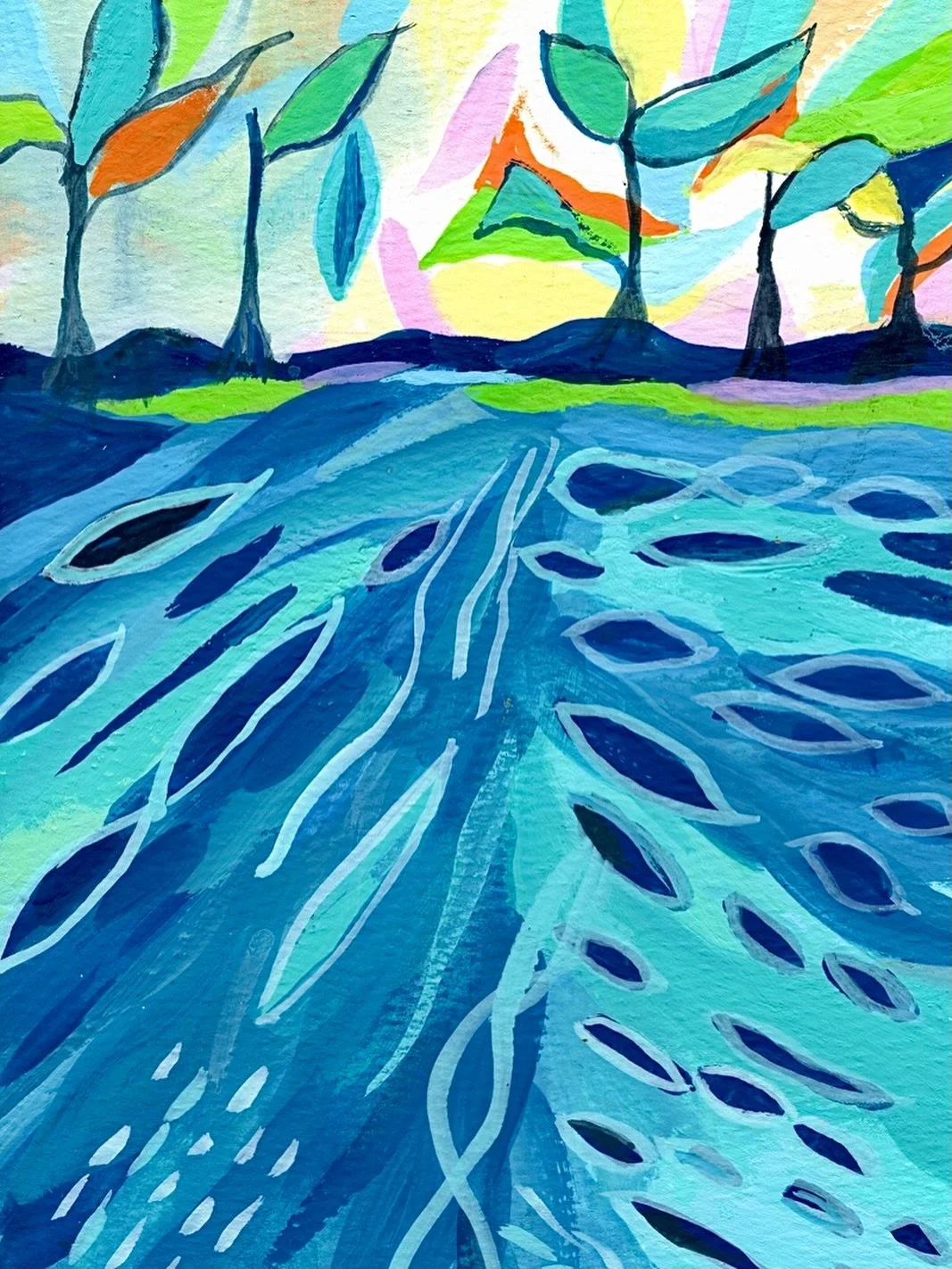 This art postcard is on its way to the Netherlands. @paeartforacause is an international art postcard exhibition. This year proceeds benefit people affected by Alzheimer&rsquo;s. 

So enjoyed participating last year in McKinney, TX. Art for a Cause i