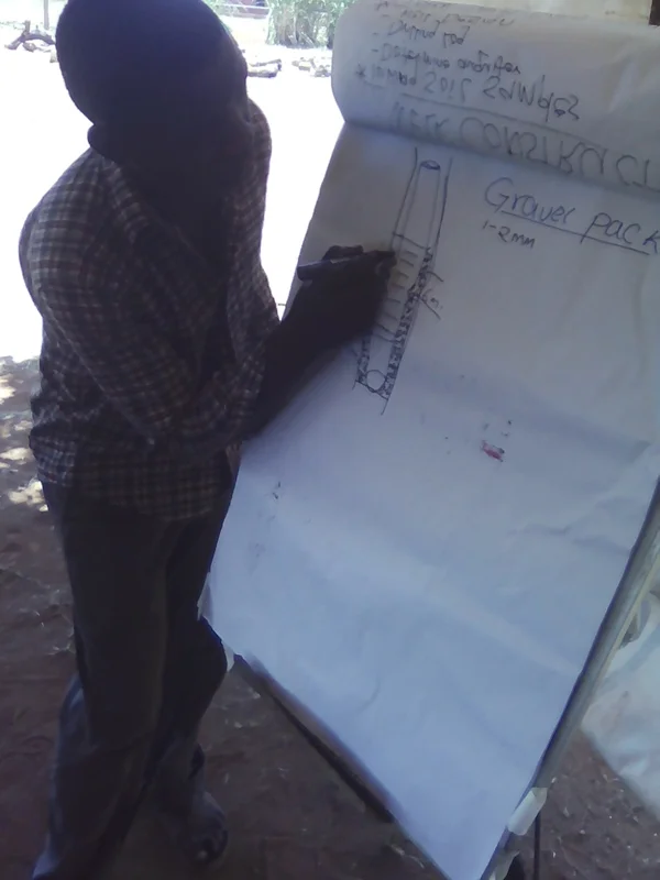 Wali explaining on how to place gravels.jpg