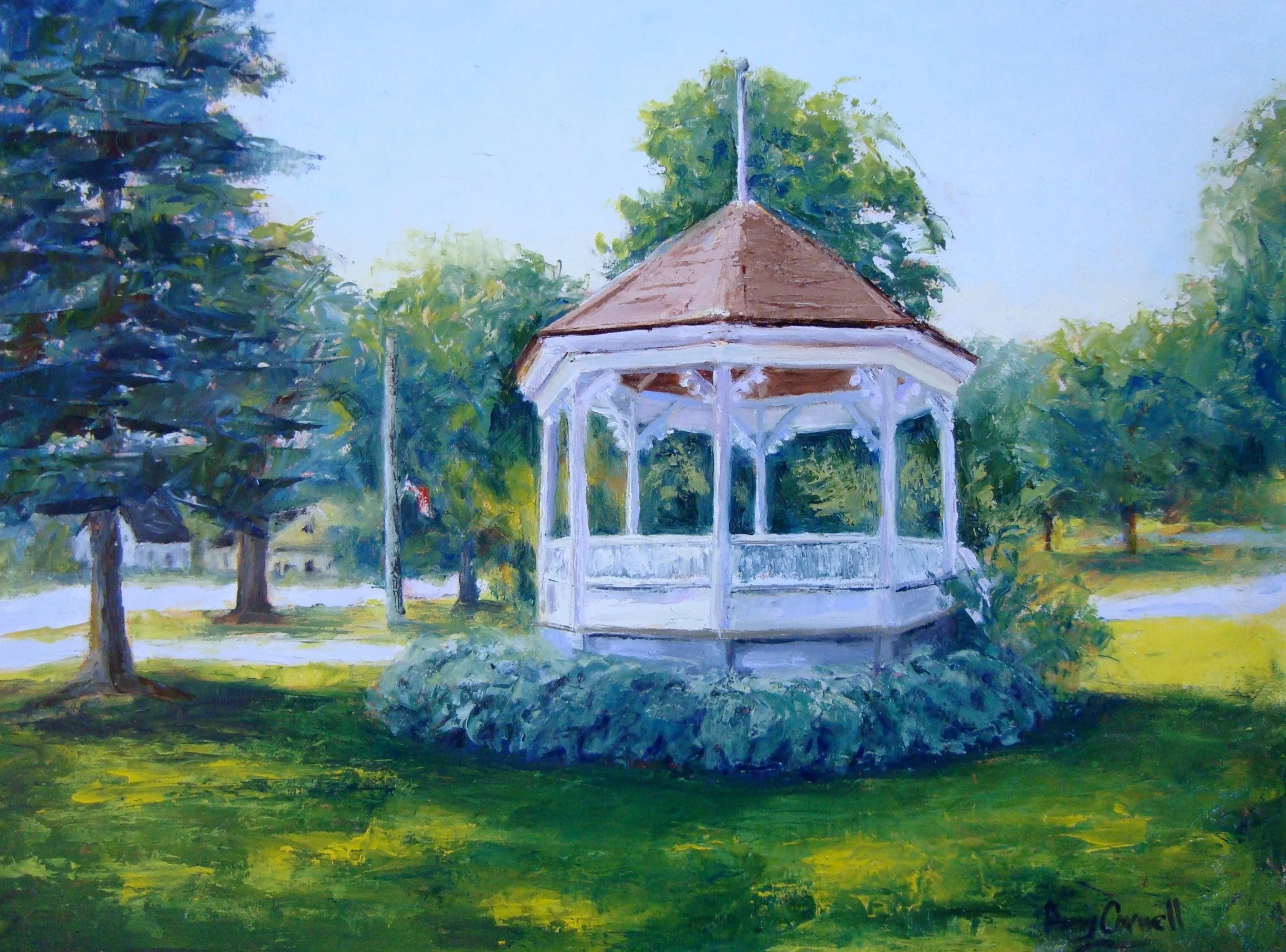 Union Bandstand, 9x12 oil on panel, $550