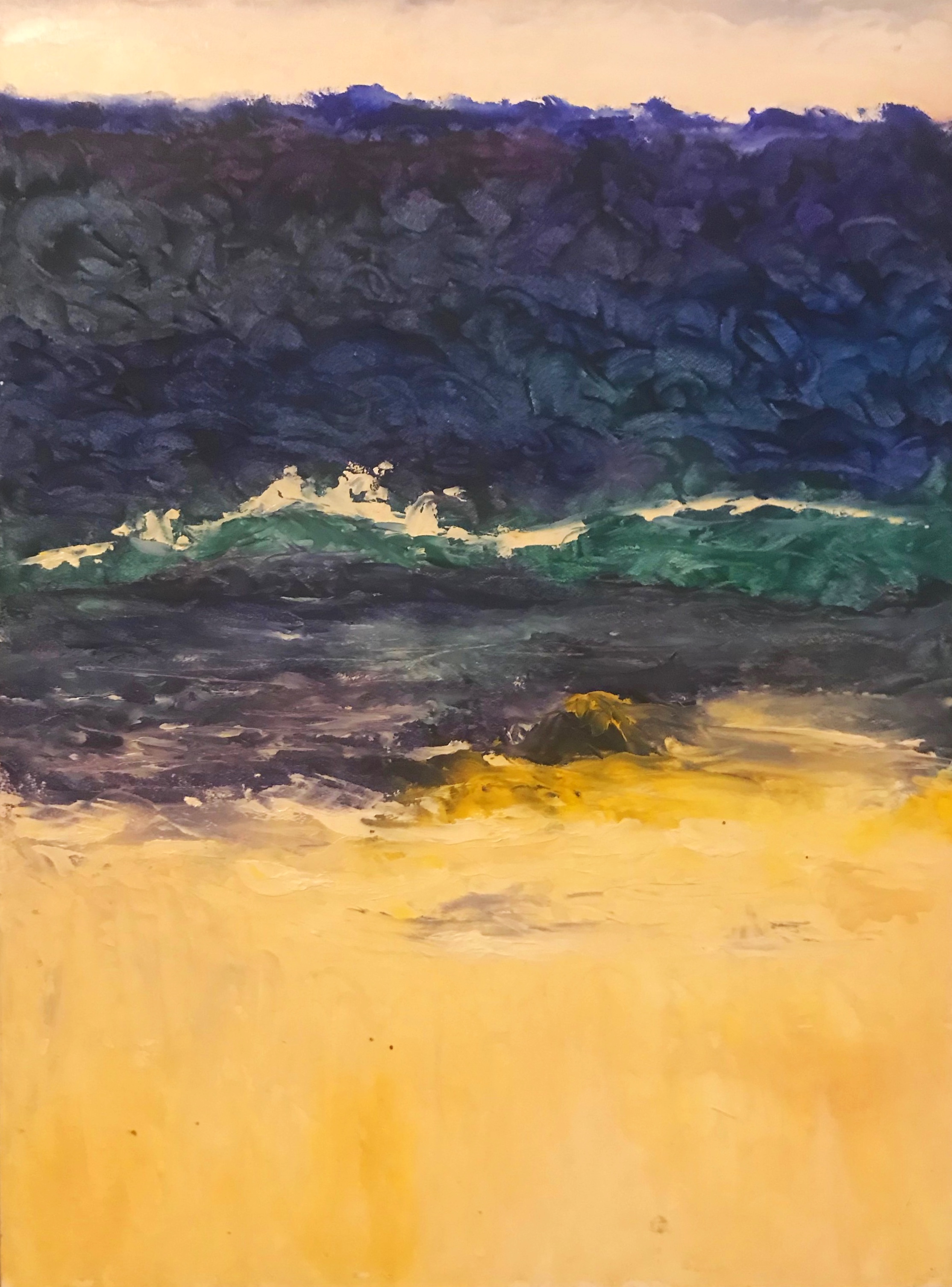 The Wave, 9 x 12, oil on panel, $350