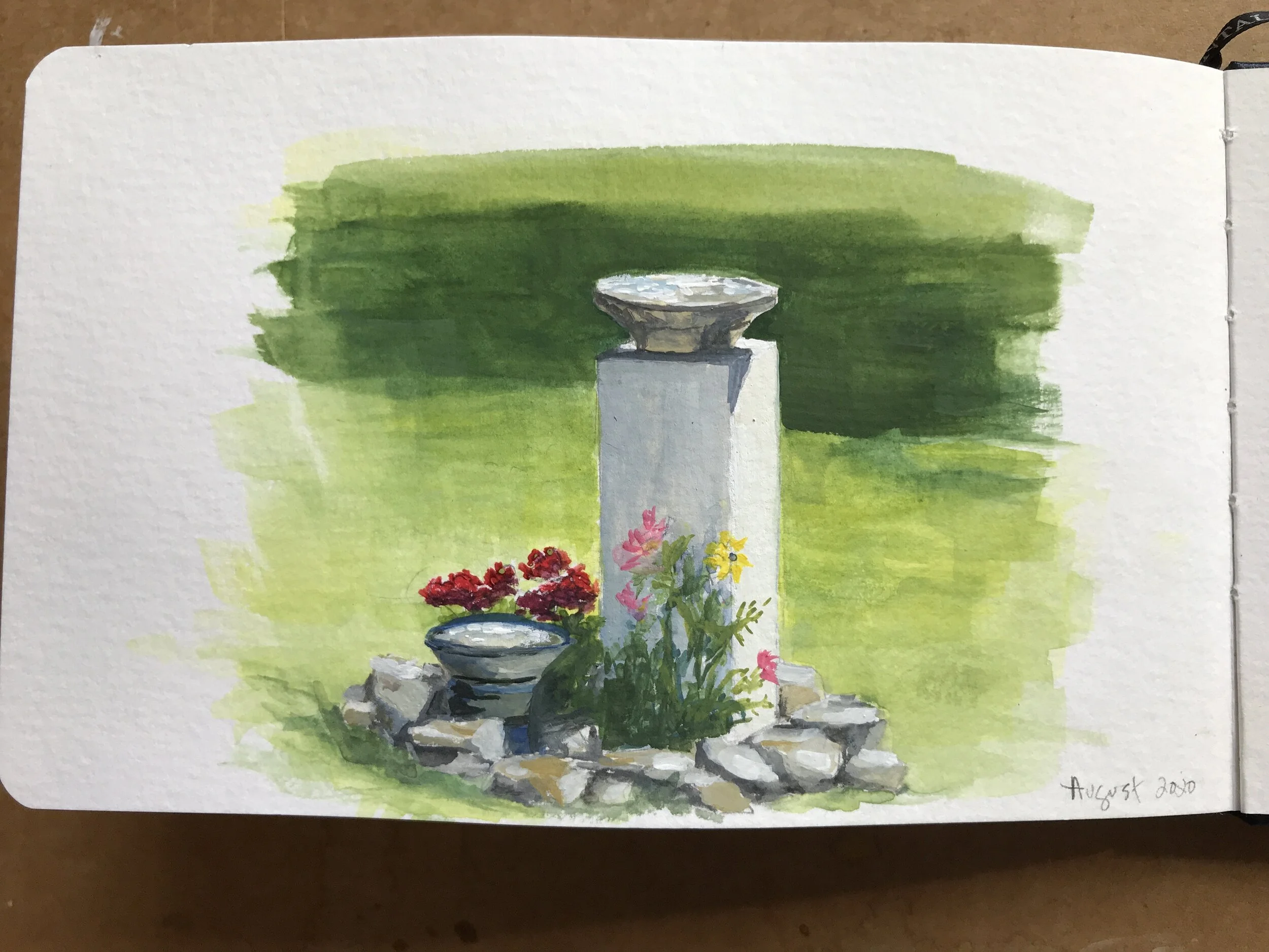 Birdbath Installation