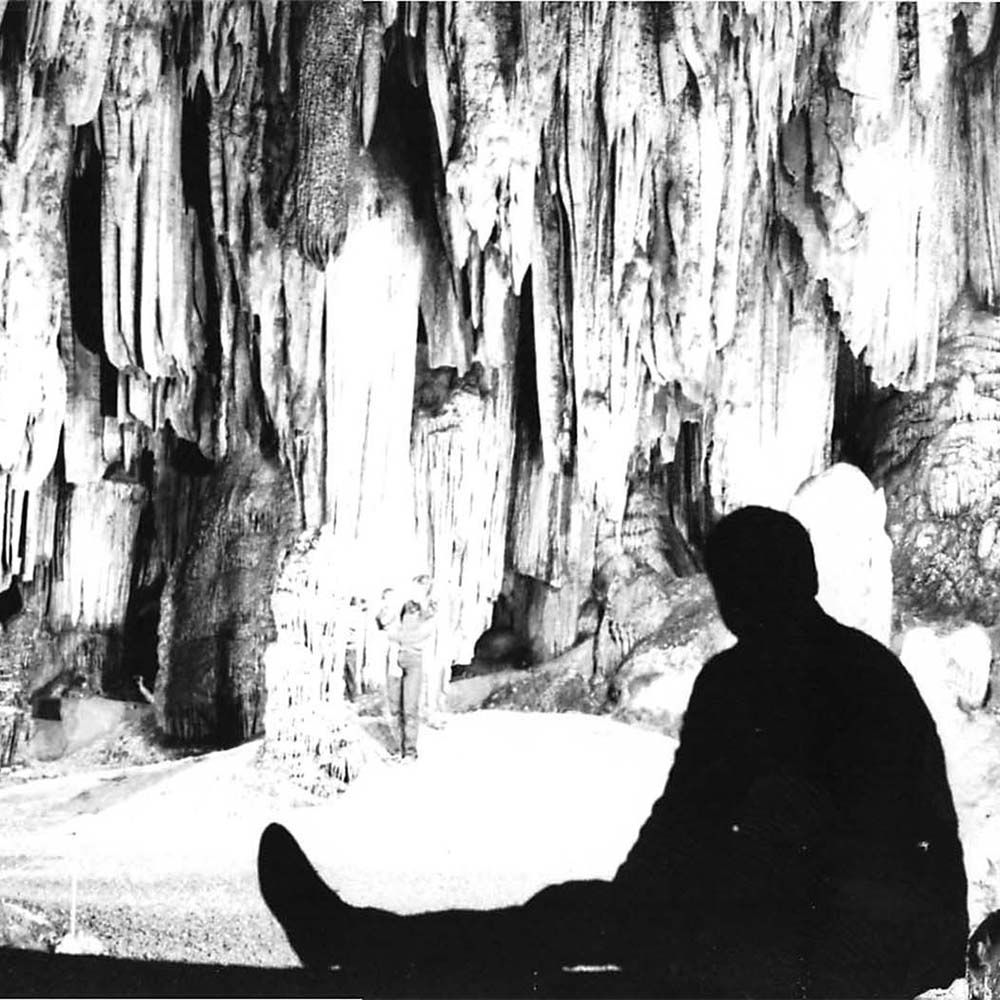 Allen Mathis III in the Caverns