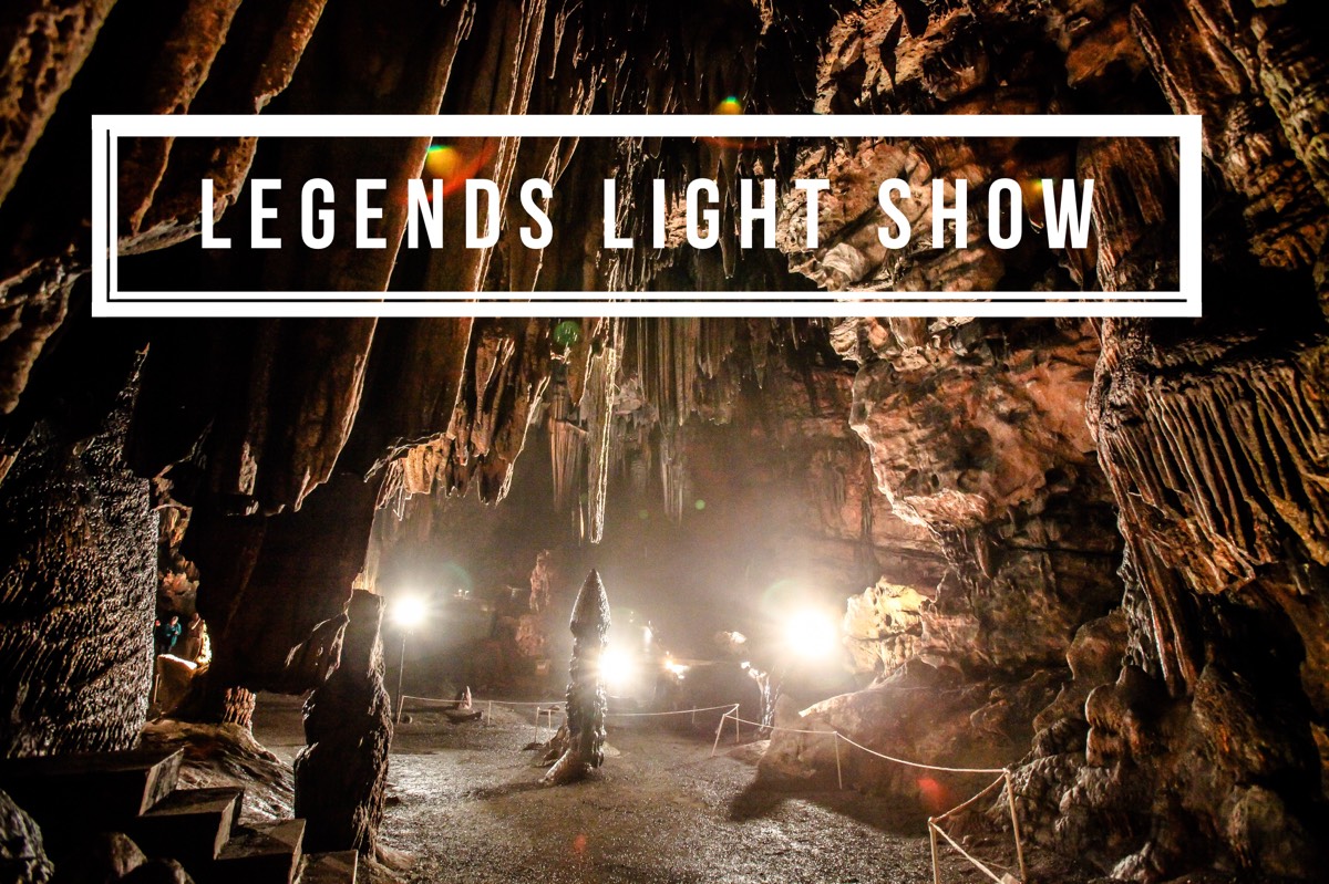 Legends Light Show at DeSoto Caverns