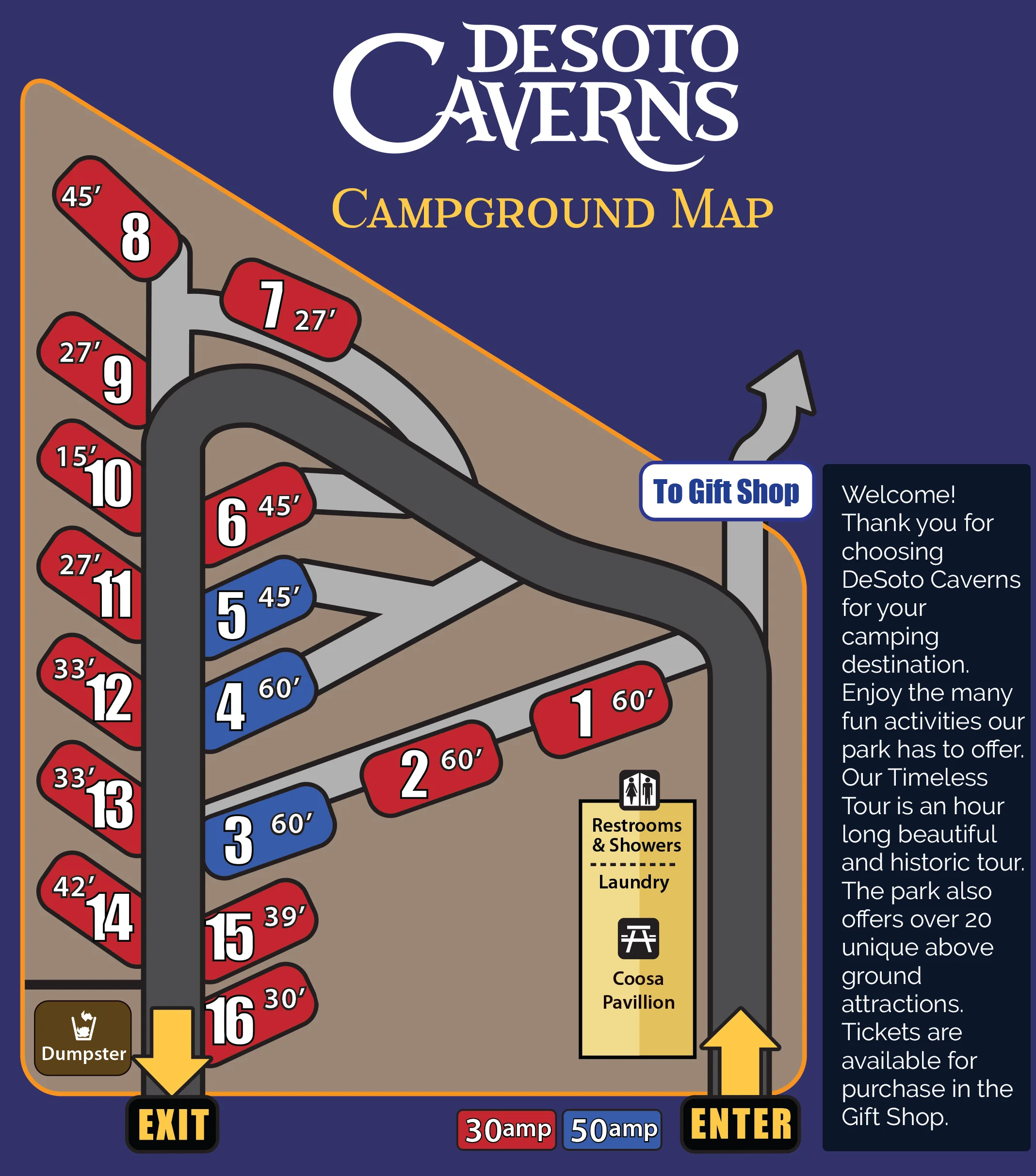Park Campground Map