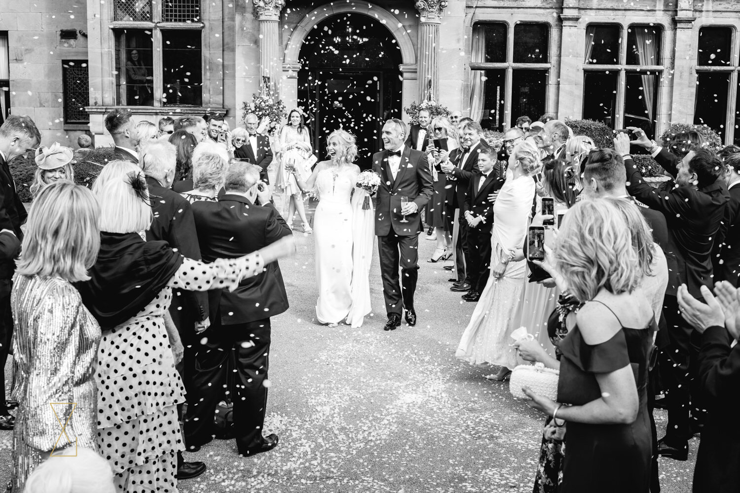 Rookery-Hall-wedding-confetti-Cheshire-wedding-photographer