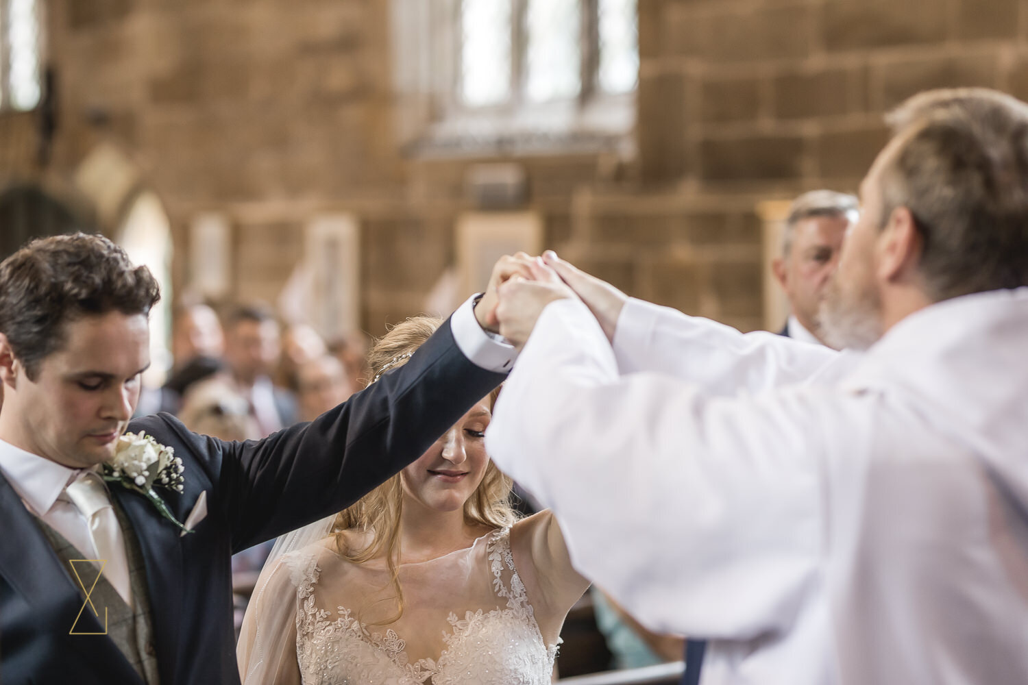 Wedding-service-at-Gawsworth-church-Cheshire