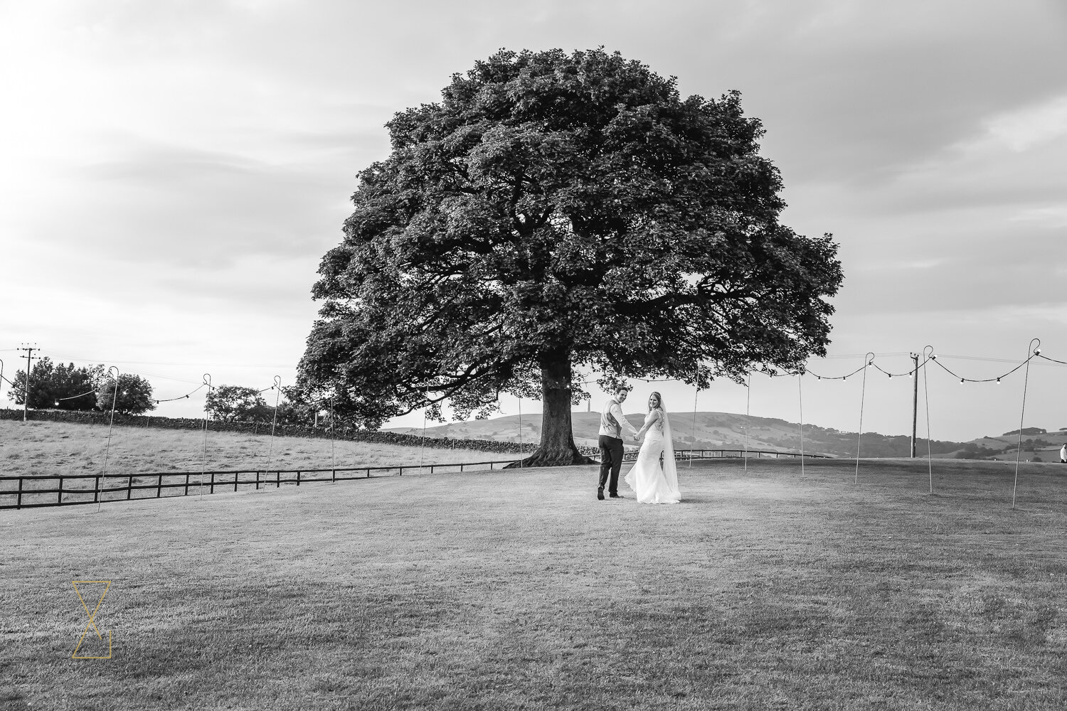 Bride-and-groom-by-the-Heaton-House-Farm-tree