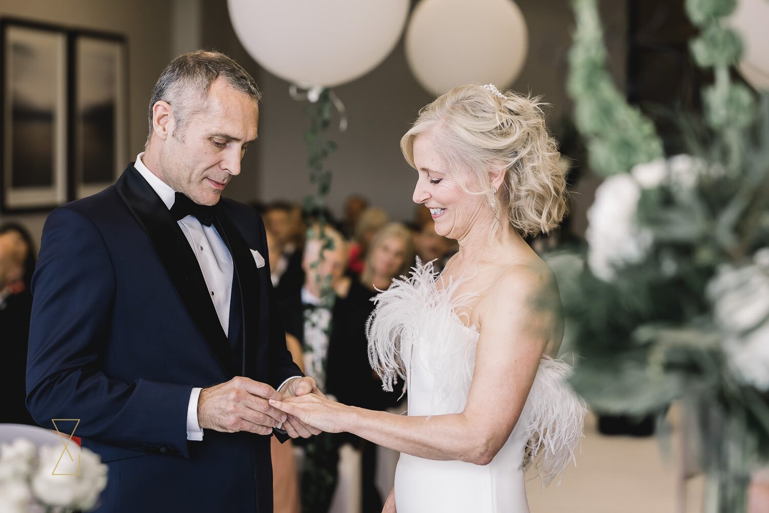 Exchange-of-rings-Cheshire-wedding-Rookery-Hall