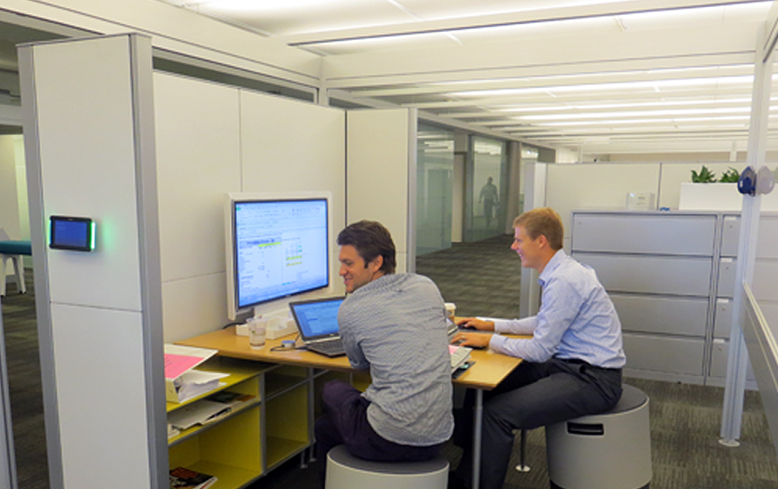 An informal collaboration space, Steelcase Global HQ - Grand Rapids, MI by Stephen Ml Frey