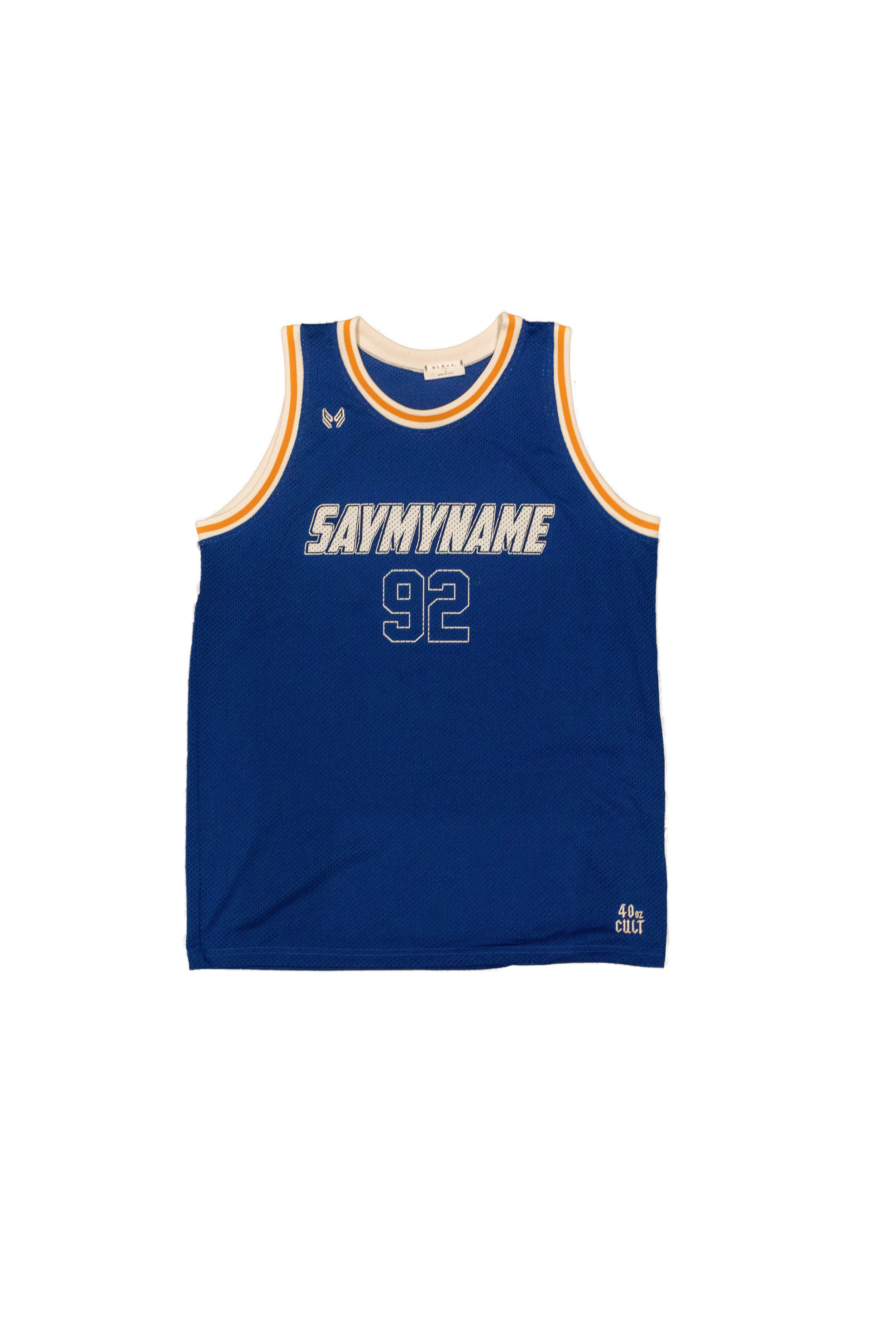 blue and gold basketball jersey