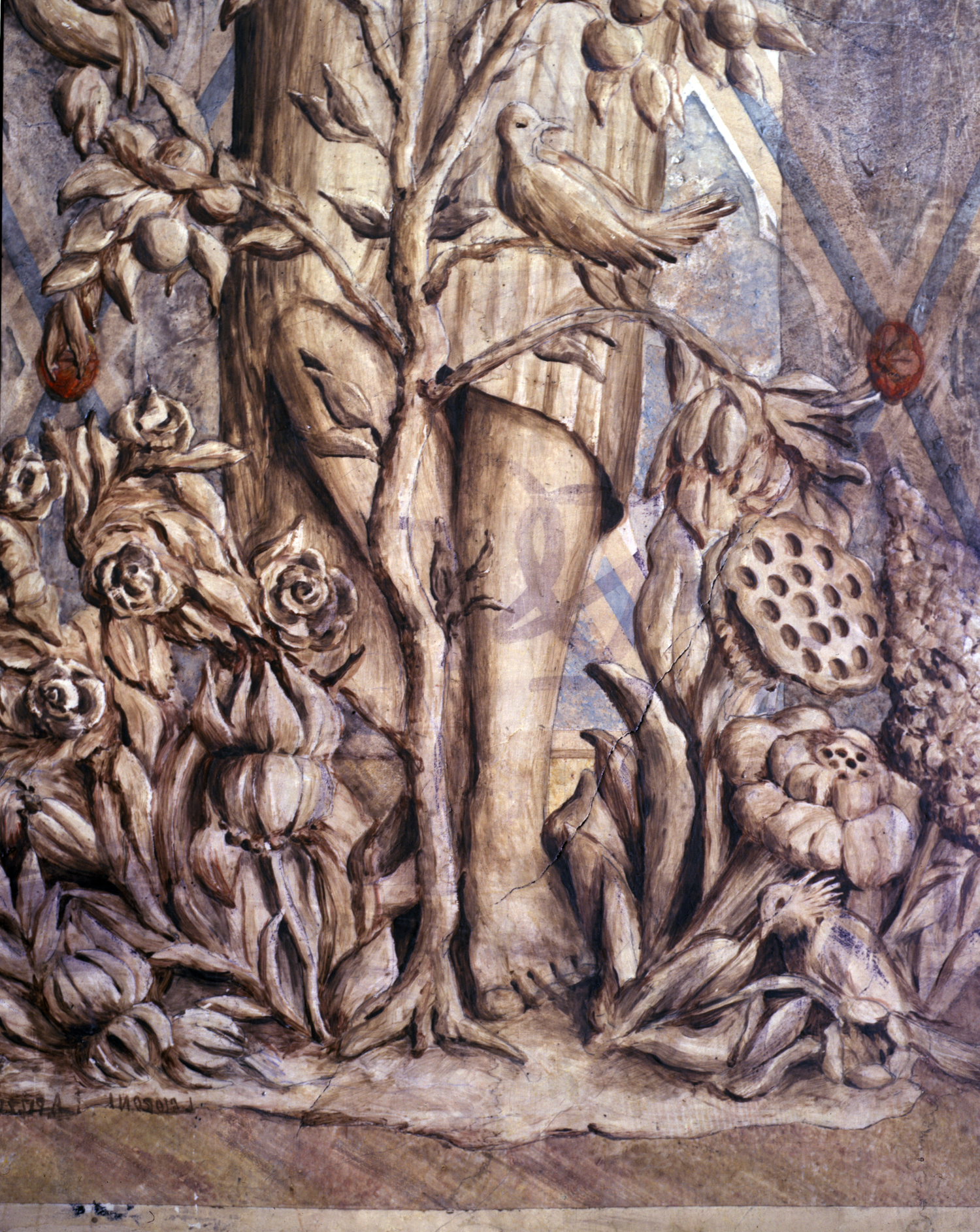 Detail of Summer statue