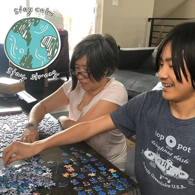Our students are keeping busy at home during these unprecedented times. 500 piece puzzle in 5 hours? Sure! And baking, baking, and more baking! 🧩🧁 #covid19 #stilllearning