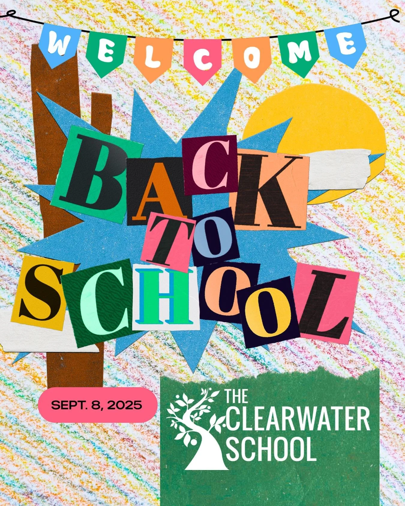 Clearwater starts the &lsquo;25-&lsquo;26 school year next Monday, September 8th at 9am!! Check your emails for more information on what to expect the first week back, including information about our back-to-school picnic and Assembly meeting on Thur