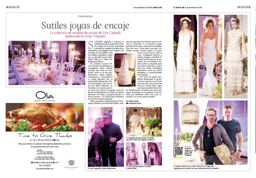 Sutiles Joyas de Encaje - Pour Toujours Lisa Cappalli