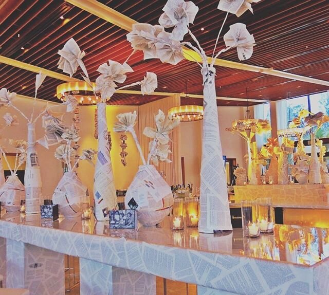 #tbthursday ##2013 #janesterndoradocommunitylibrary #annual #gala designed by @emilioolabarrieta @doradobeachreserve @dorado_beach #book #pages #paper #sculptures #paperwork #handcrafted #artsee #handmade #paperflowers