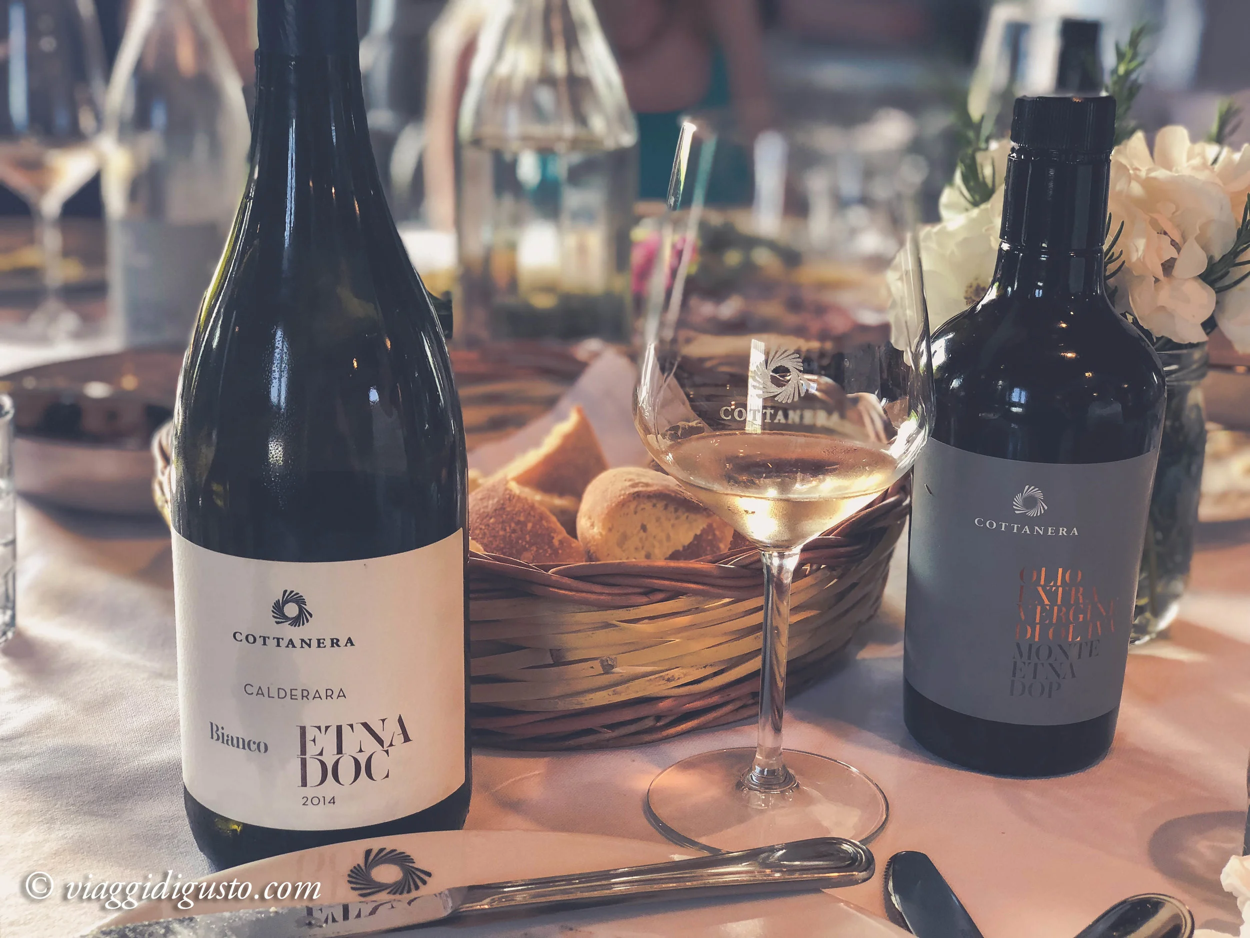 Wine tasting at Cottanera vineyard where the wines are made from grapes grown at high altitude, on rich, volcanic lands.