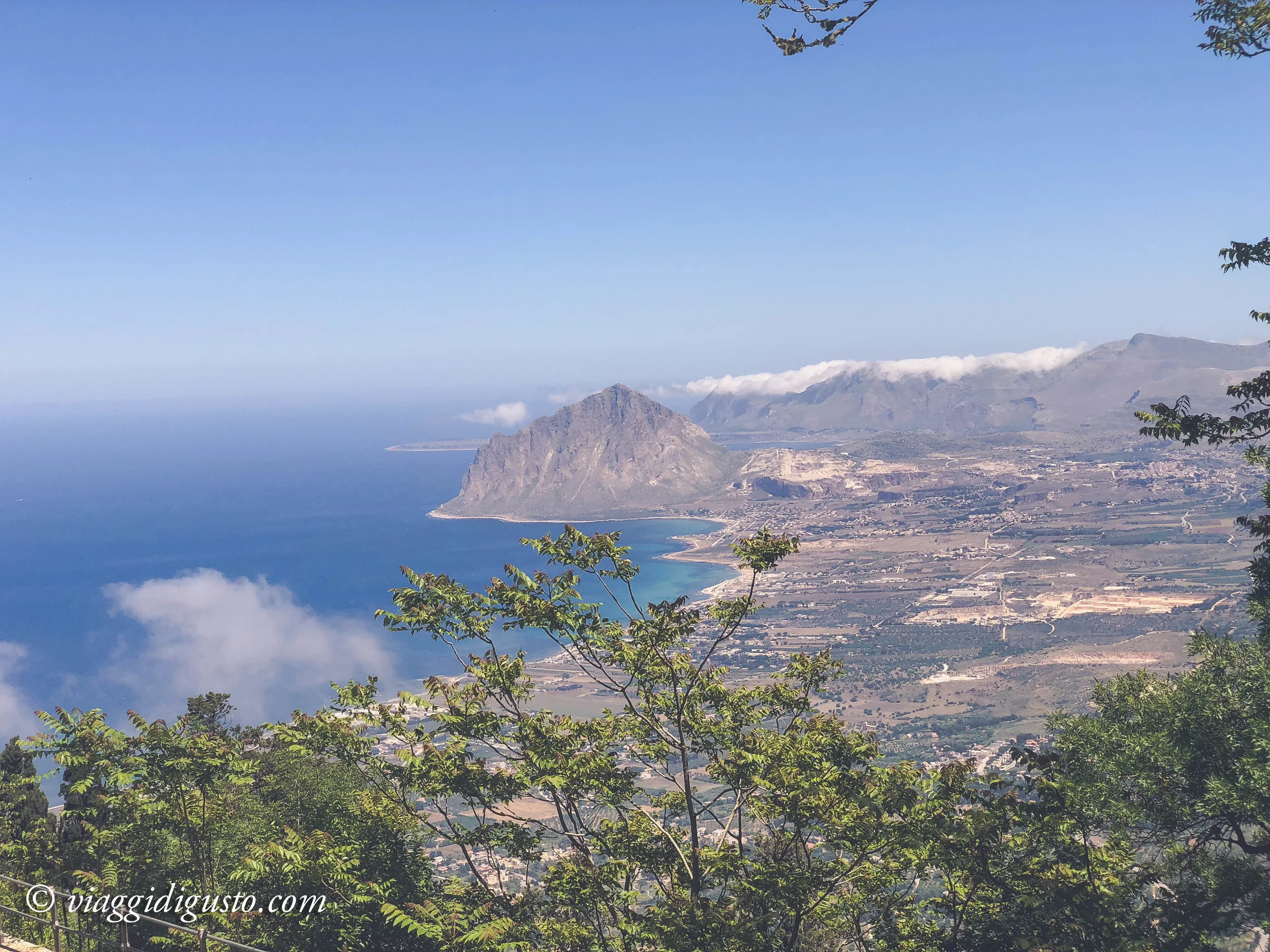 View from hilltop town of Erice.