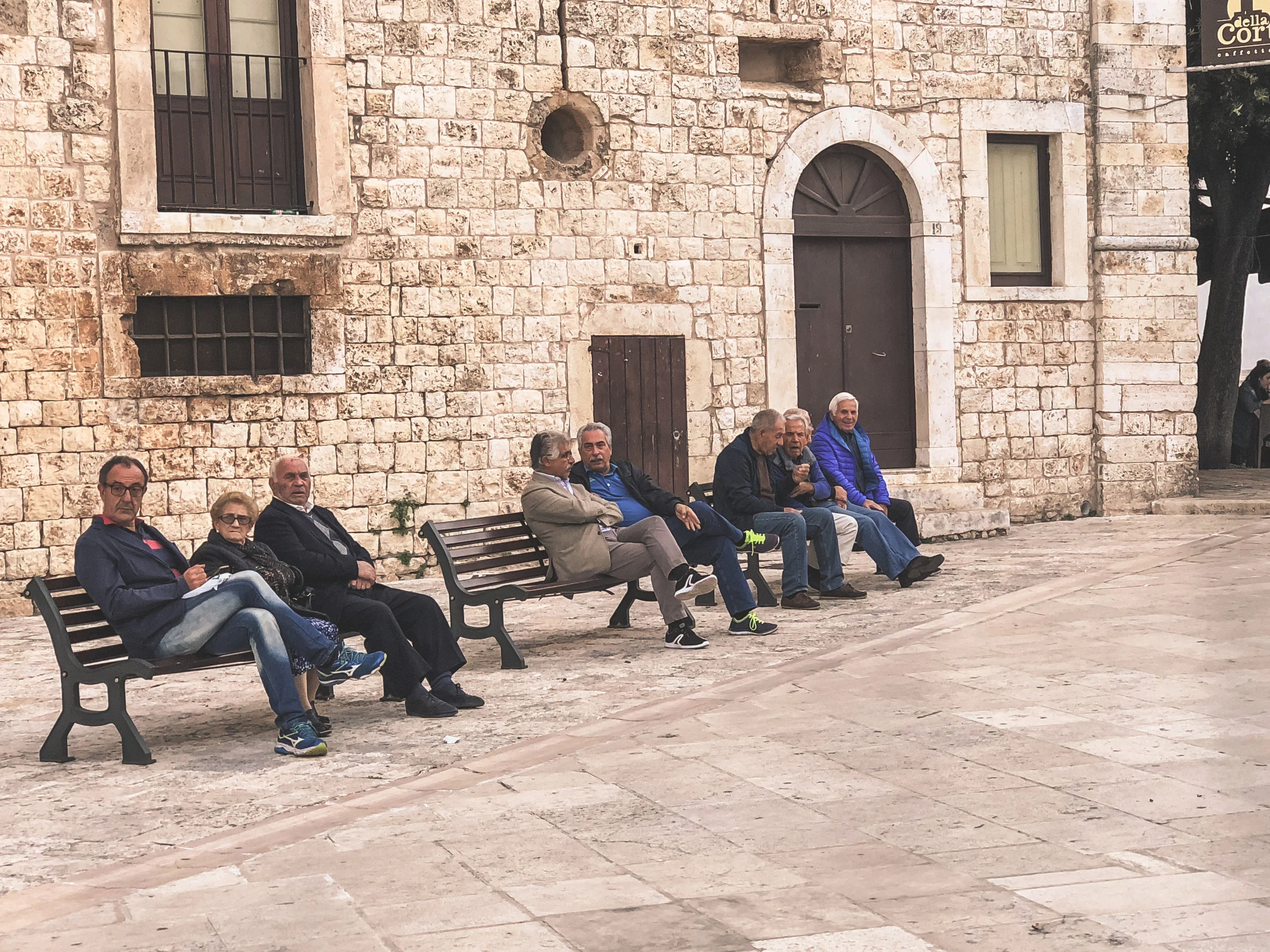 A TYPICAL SCENE IN conversano, puglia
