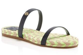 Tory Burch Two Band Espadrille Slide Sandals