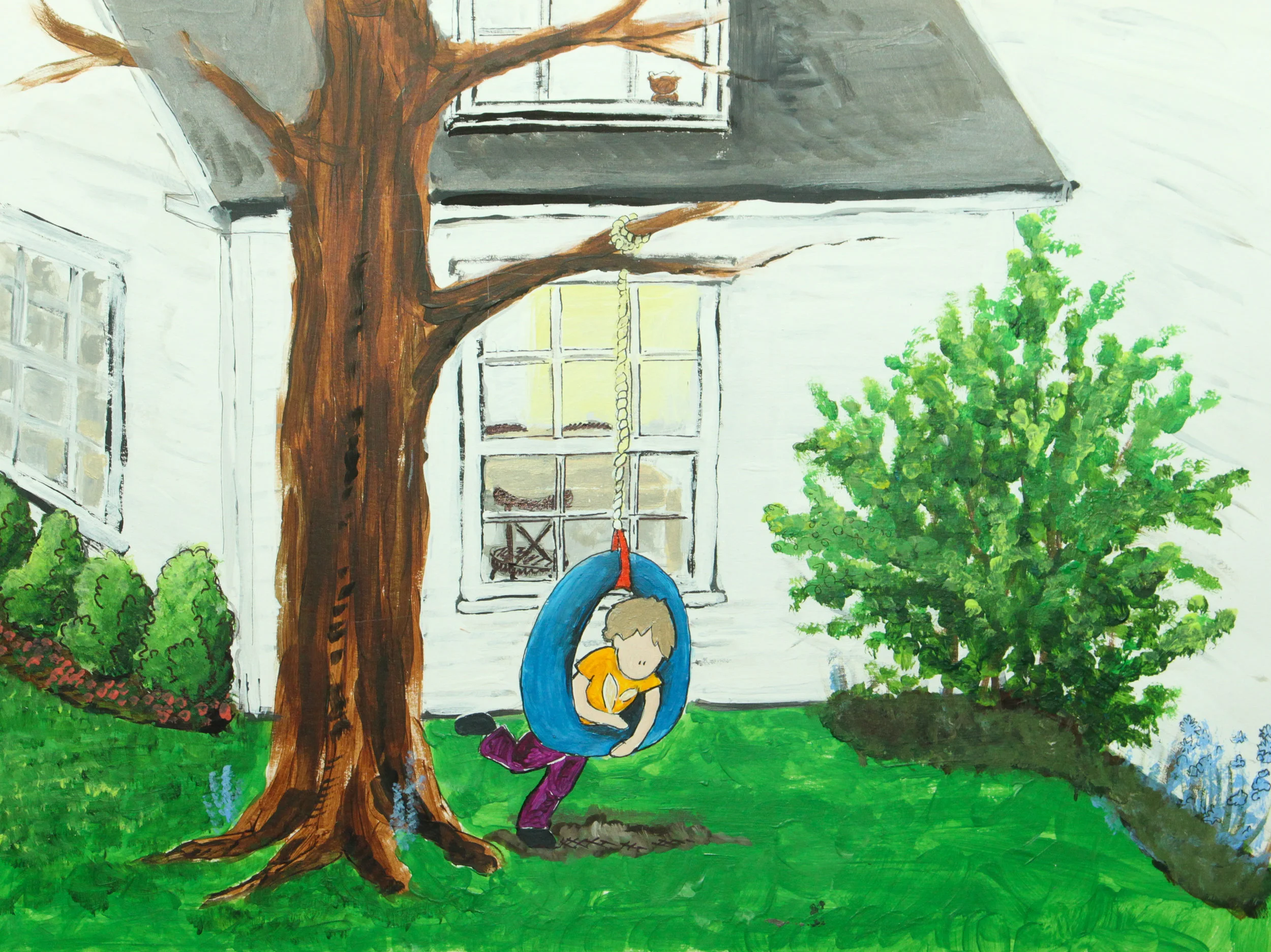 "Family One Family Two" Backyard Print