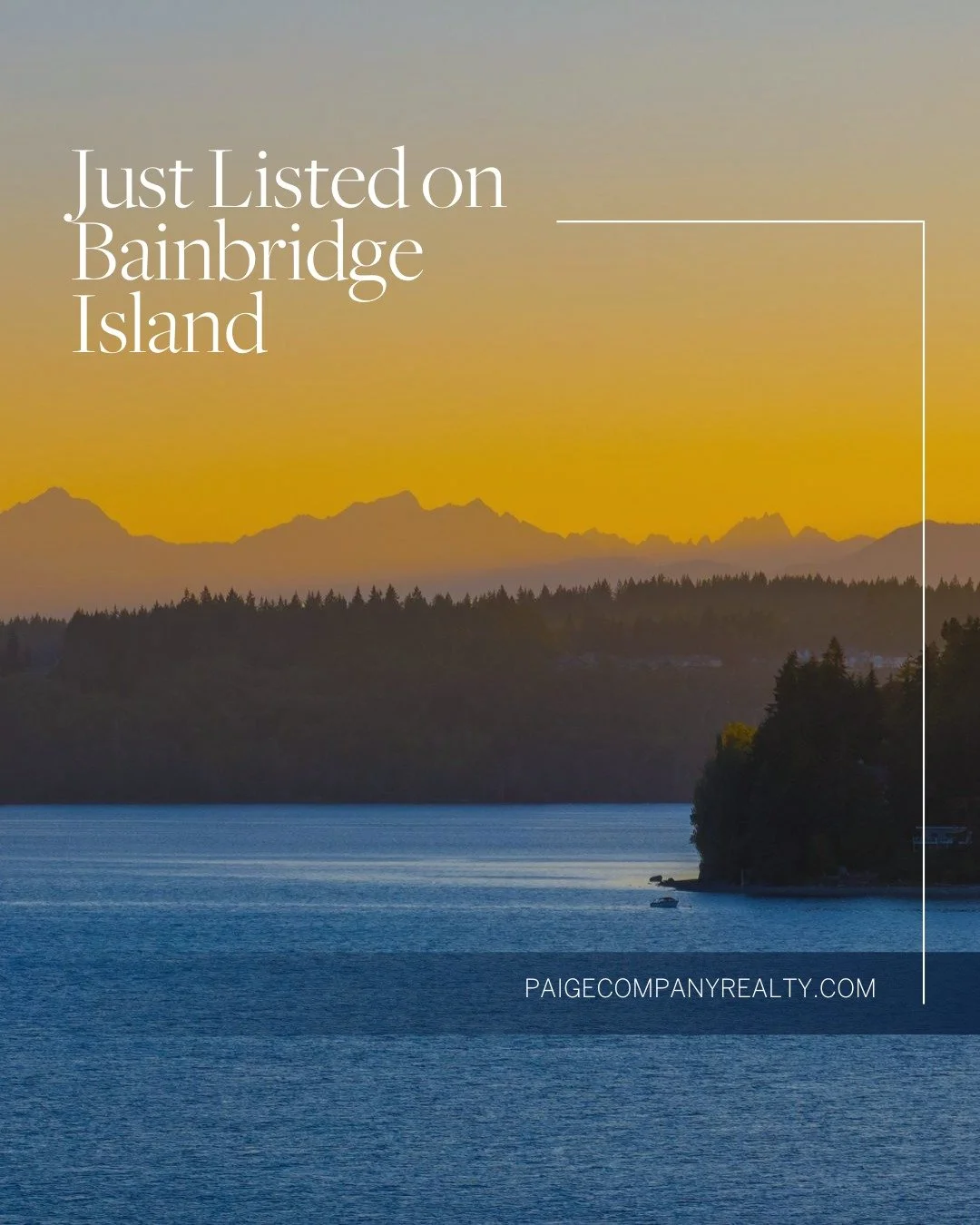 Just Listed on 🌊 Bainbridge Island 

Enjoy west-facing waterfront living with sweeping Olympic Mountain views, 200'+ of low-bank shoreline, and total privacy at the end of a quiet drive in Seabold/Manzanita. Designed by Mack Pearl, this Northwest co