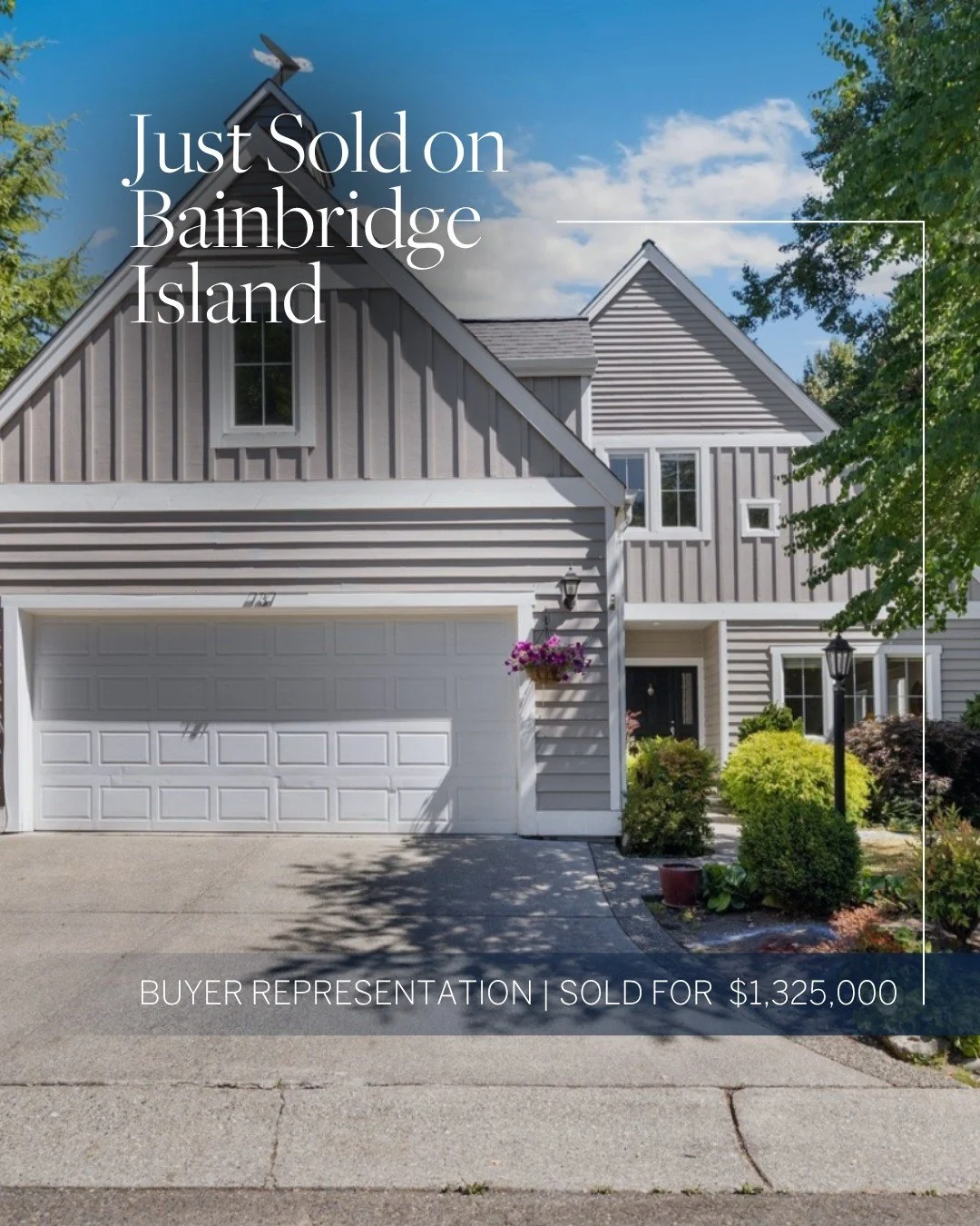 SOLD on Bainbridge Island 🌲

Representing the buyers of this charming Northwest home was a true pleasure. Listed at $1,398,000, we successfully secured the property for $1,325,000&mdash;a meaningful win for my clients and a testament to thoughtful s