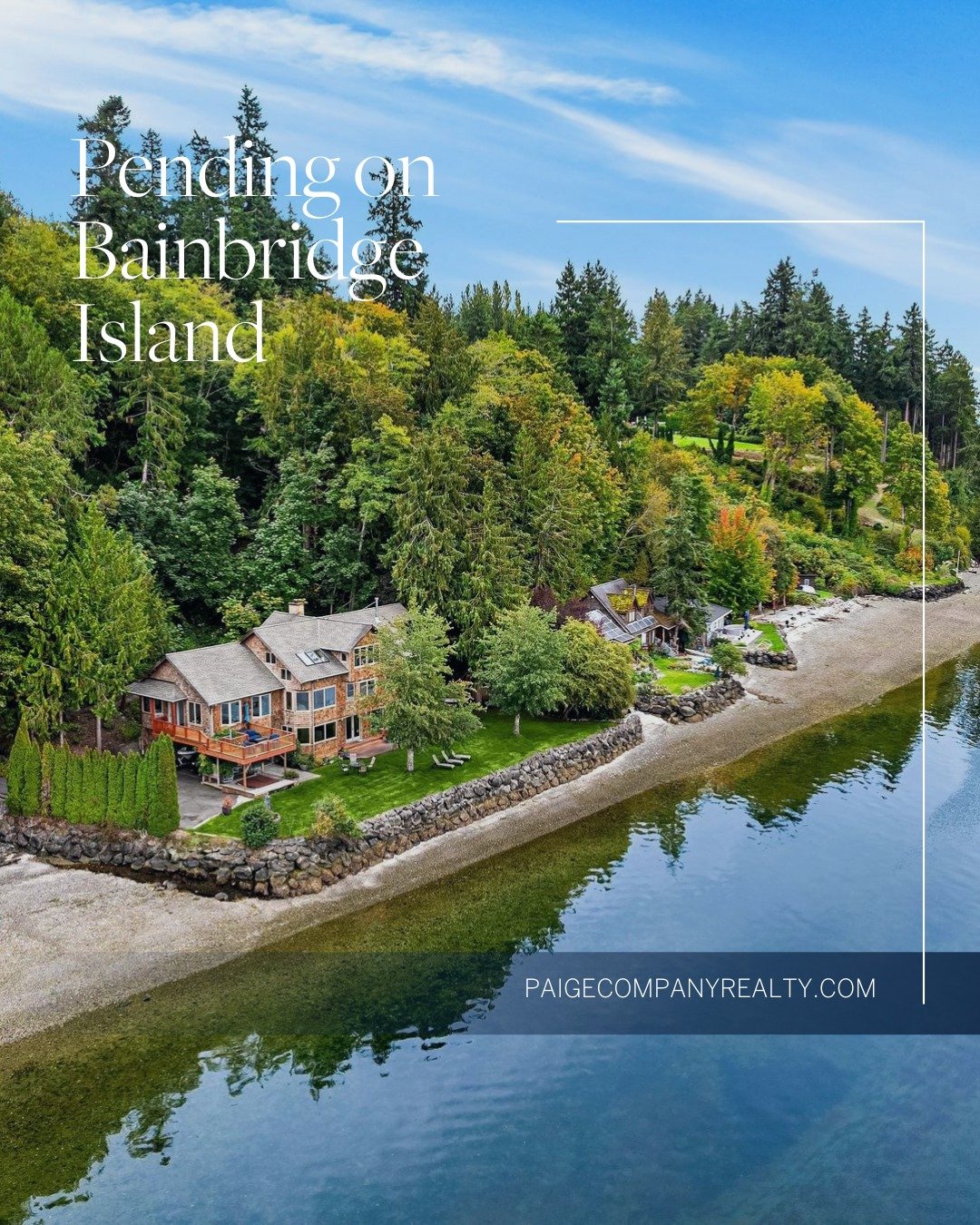 Pending on Bainbridge Island 🌊🌲

Excited to share that this west-facing waterfront estate in Seabold/Manzanita is now pending. With 200+ feet of low-bank shoreline, a rare beach cove, and sweeping Olympic Mountain views, it captures the best of Nor
