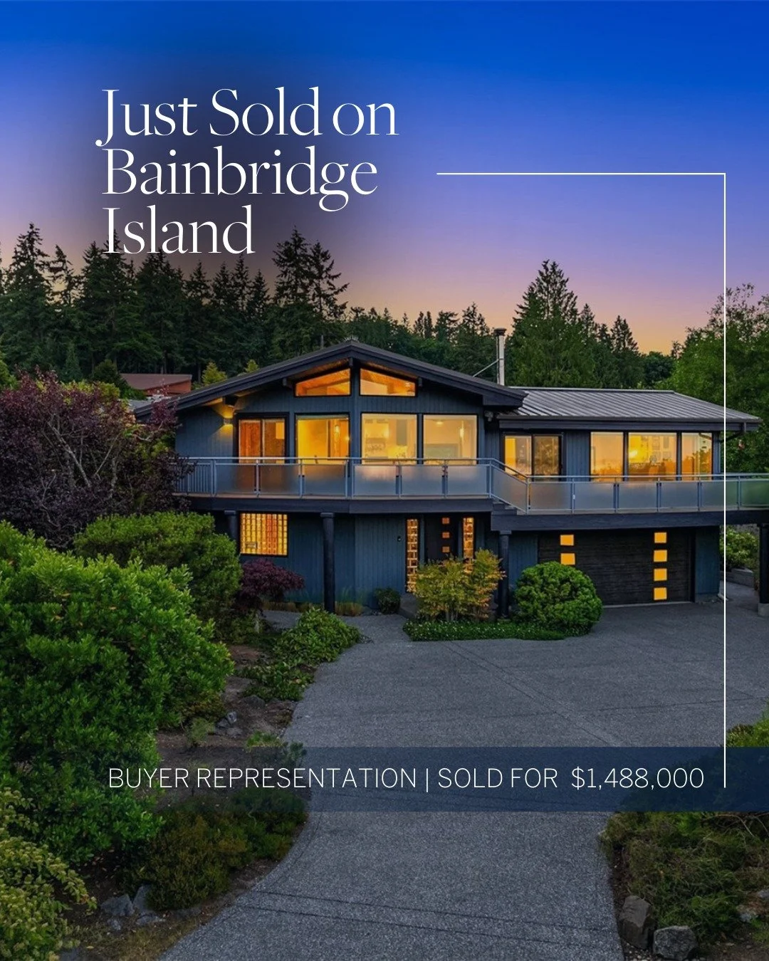 SOLD on Bainbridge Island 🌊

Representing the buyers of this stunning Manitou Beach home was a true pleasure. We secured the property for $1,488,000, a strong outcome in one of the island&rsquo;s most cherished coastal communities.

🔹 Buyer Represe